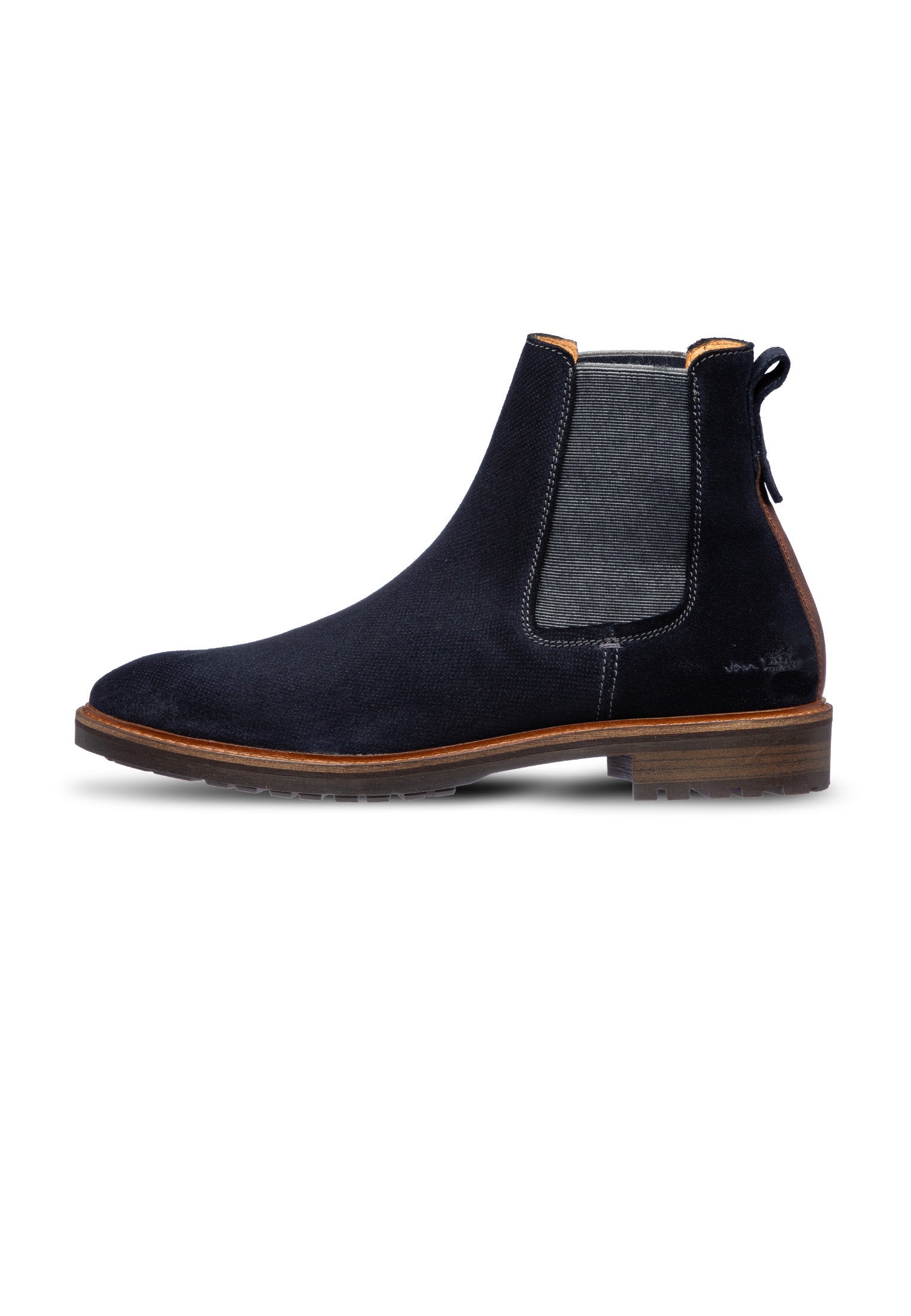 Navy blaue Wildleder Rigi Chelsea Boot