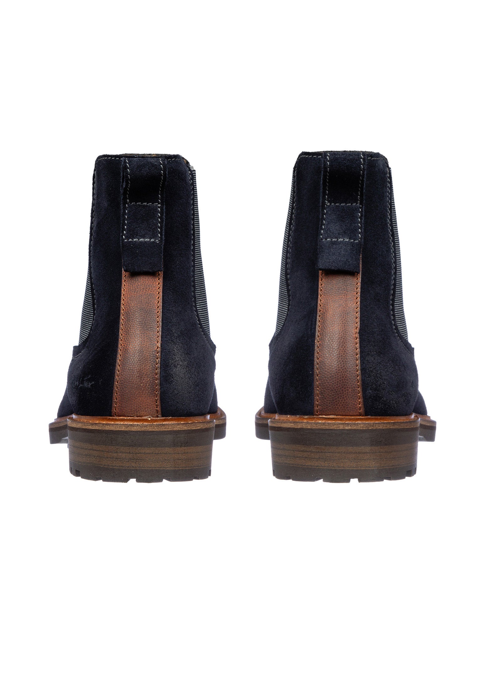 Navy blaue Wildleder Rigi Chelsea Boot