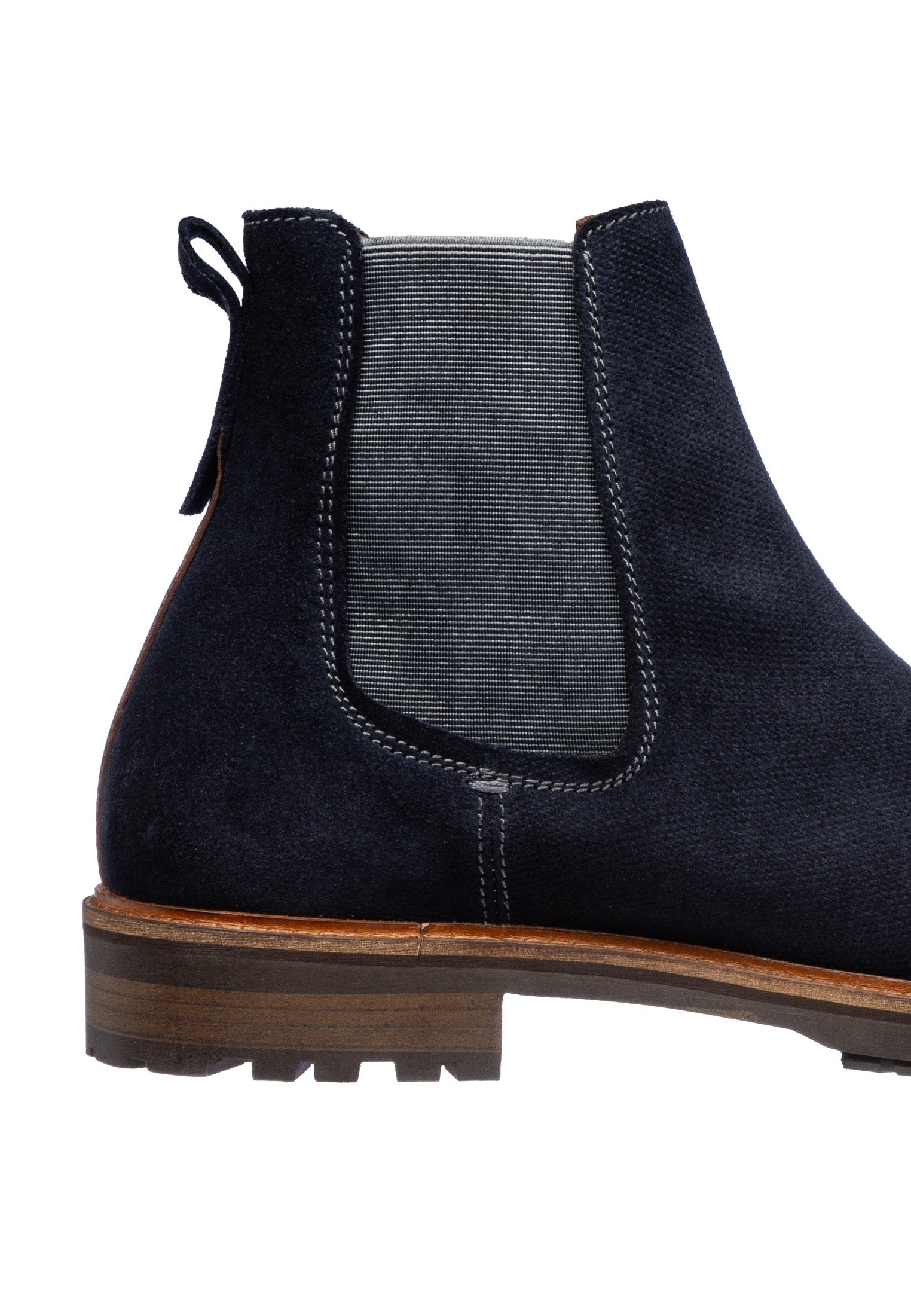Navy blaue Wildleder Rigi Chelsea Boot