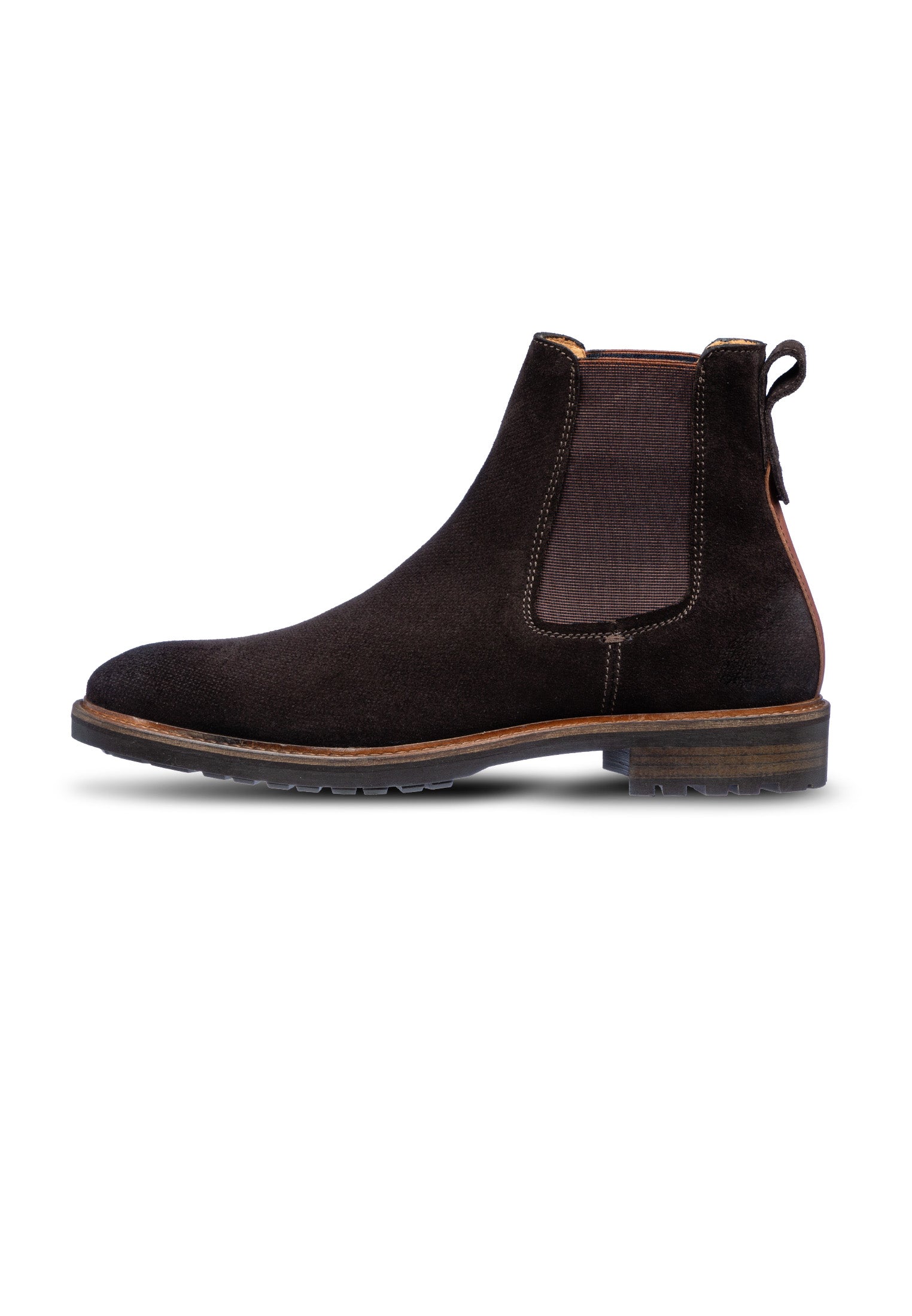 Dunkelbrauner Wildleder Rigi Chelsea Boot