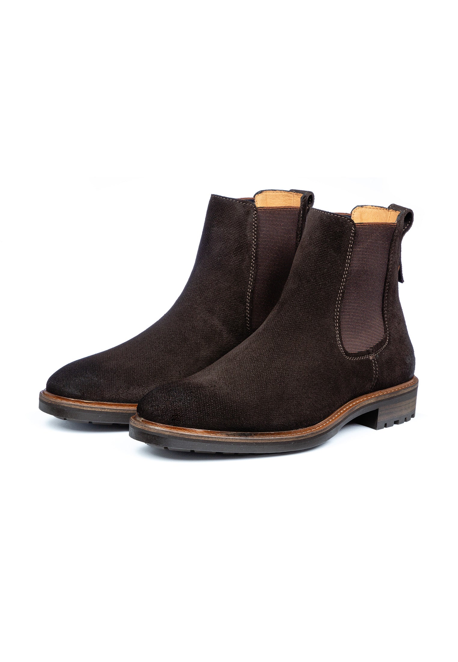 Dunkelbrauner Wildleder Rigi Chelsea Boot