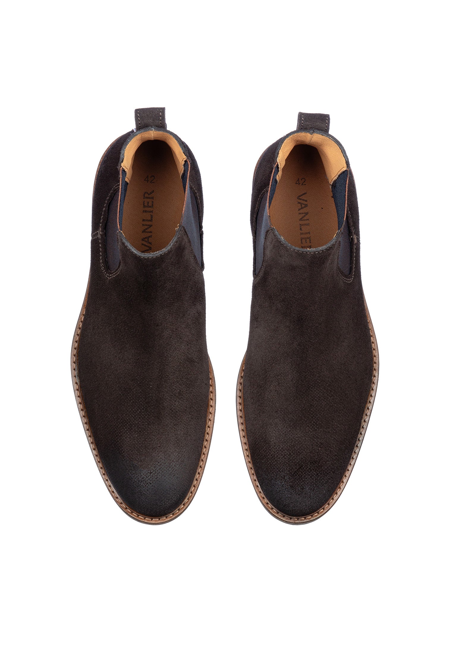 Dunkelbrauner Wildleder Rigi Chelsea Boot