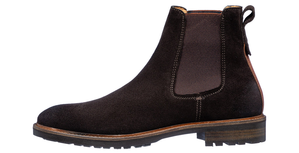 Dunkelbrauner Wildleder Rigi Chelsea Boot