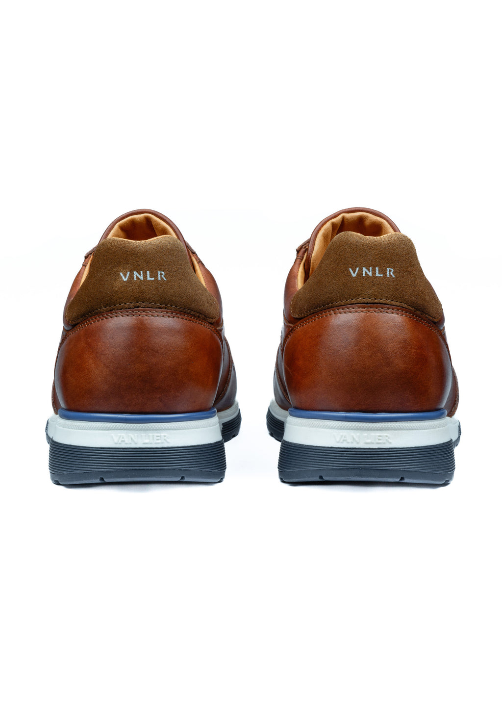 Hell cognac gladleren Positano sneaker