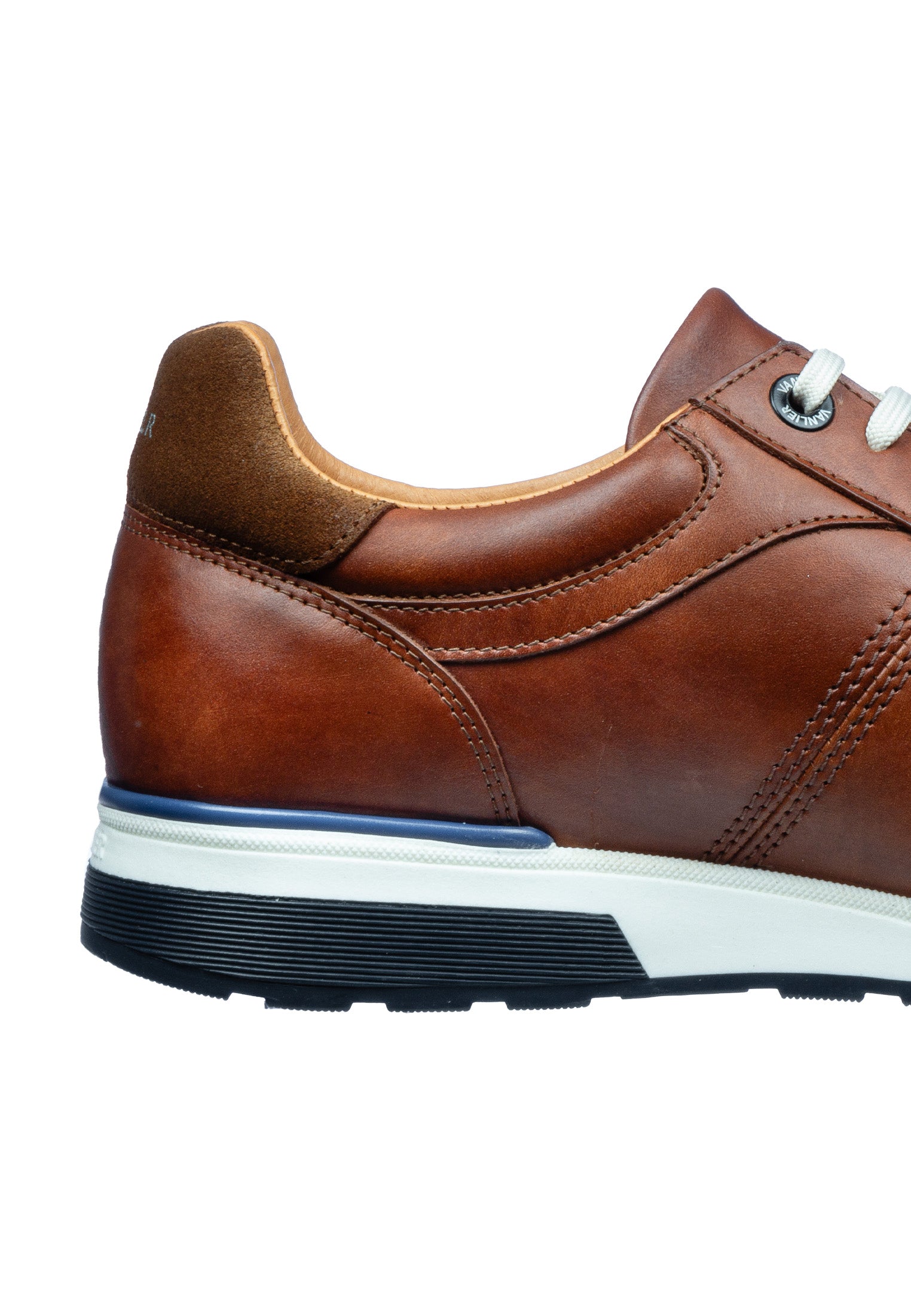 Hell cognac gladleren Positano sneaker