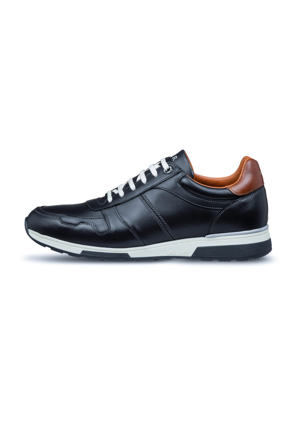 Dunkelblau Glattleder Positano Sneaker