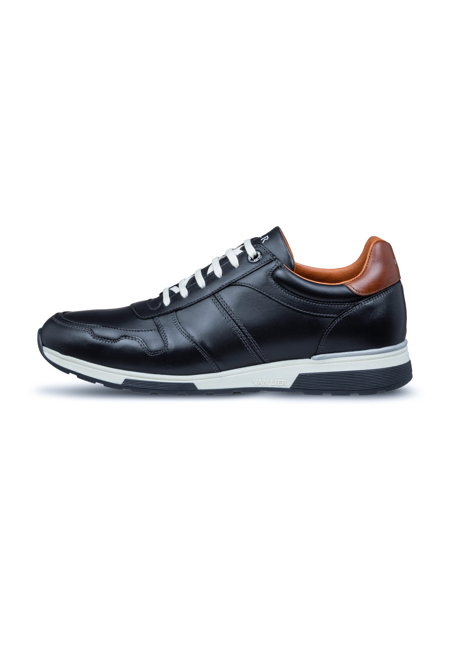 Dunkelblau Glattleder Positano Sneaker