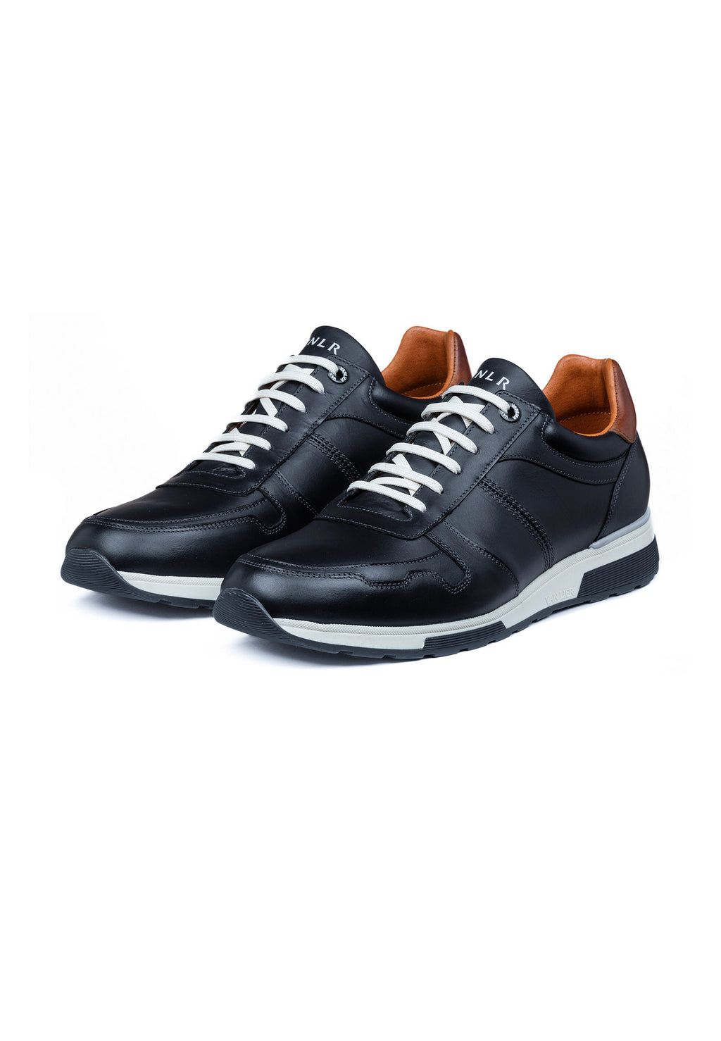 Dunkelblau Glattleder Positano Sneaker
