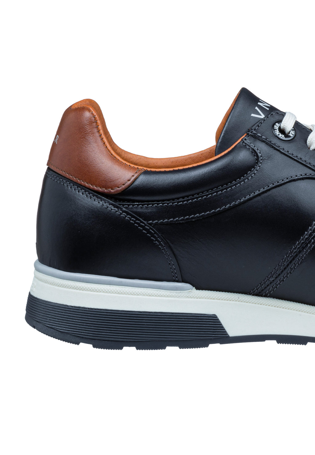 Dunkelblau Glattleder Positano Sneaker