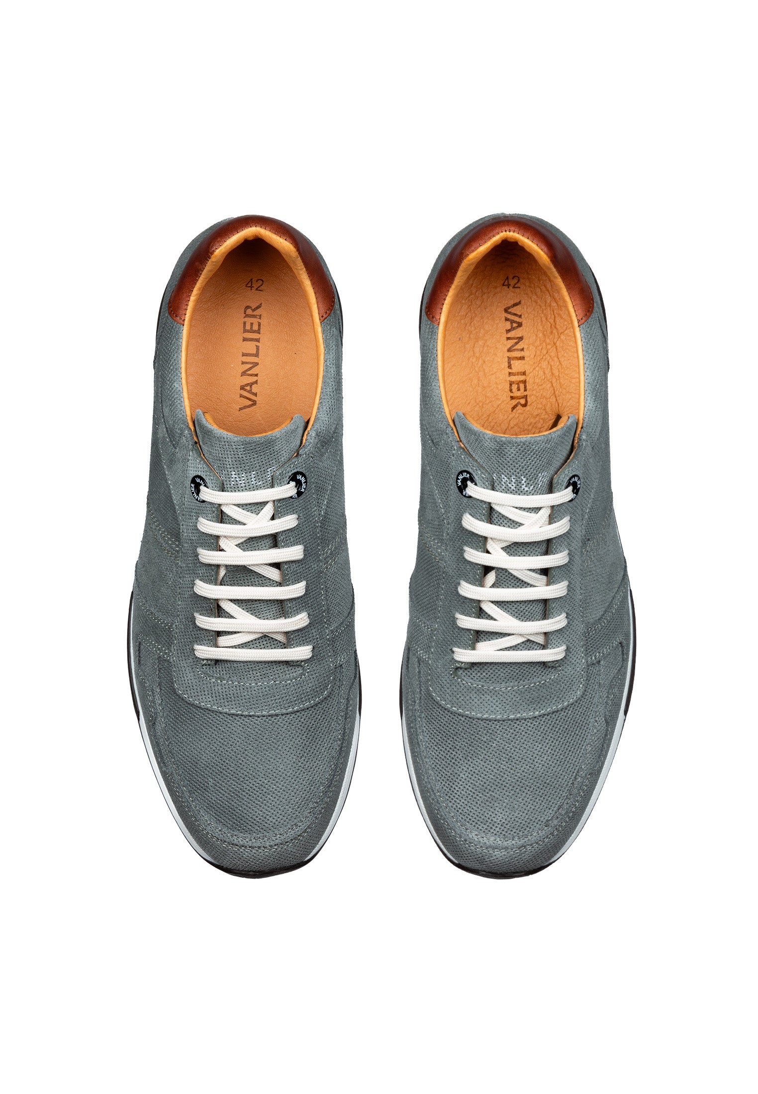 Graublauwe suède Positano sneaker