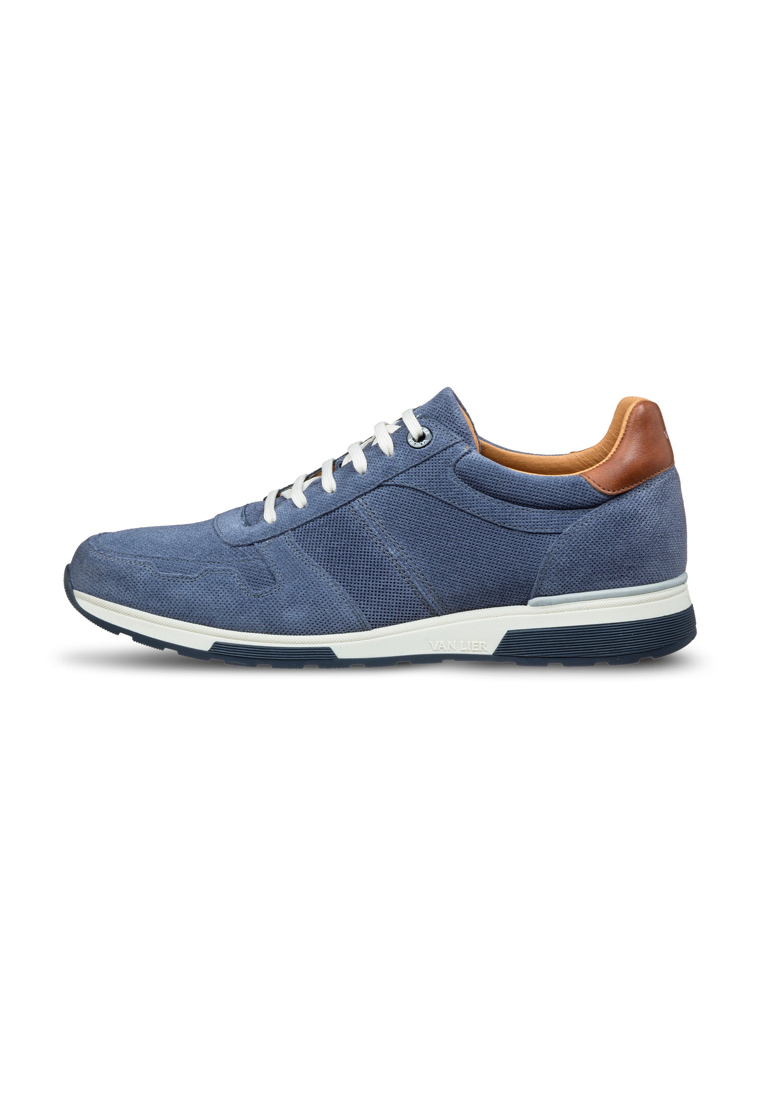Blauwe suède Loafer Positano sneaker