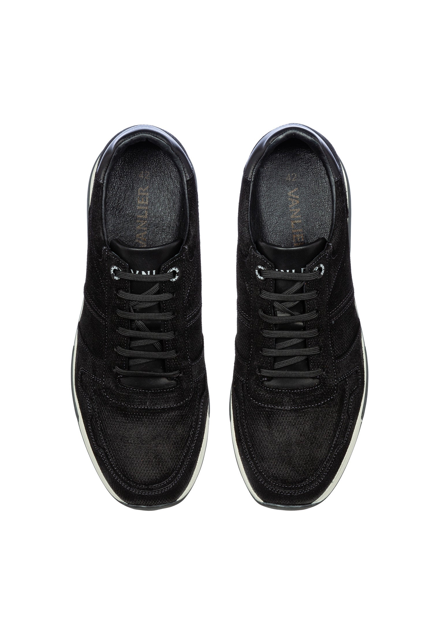 Schwarzer Wildleder Loafer