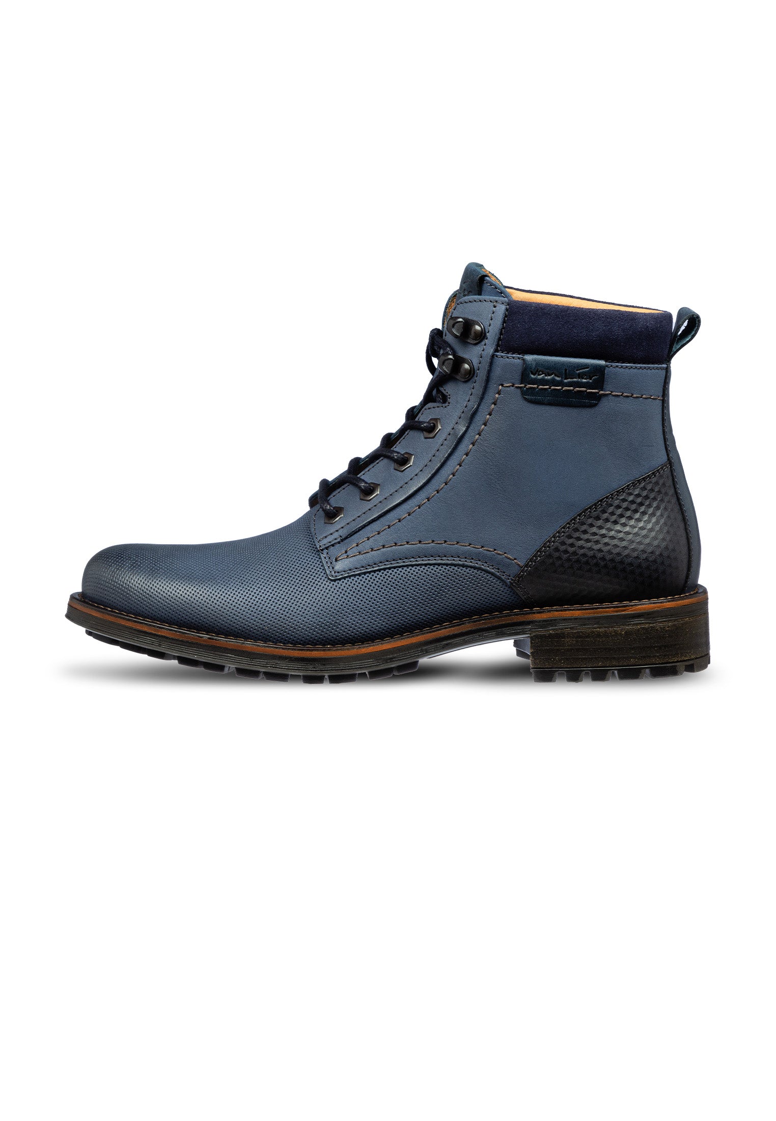 Blauer Nubuk Fritz Boot