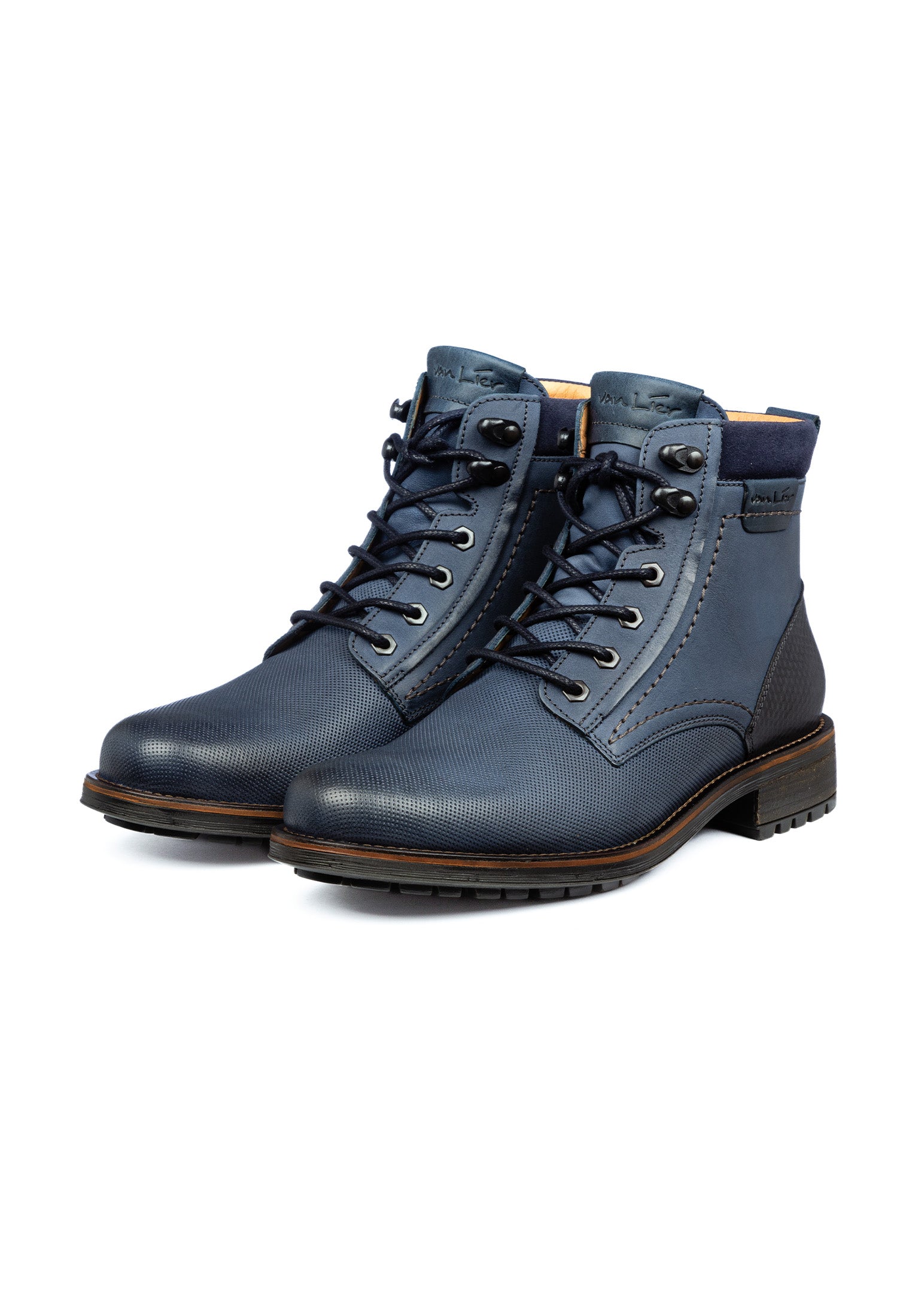 Blauer Nubuk Fritz Boot