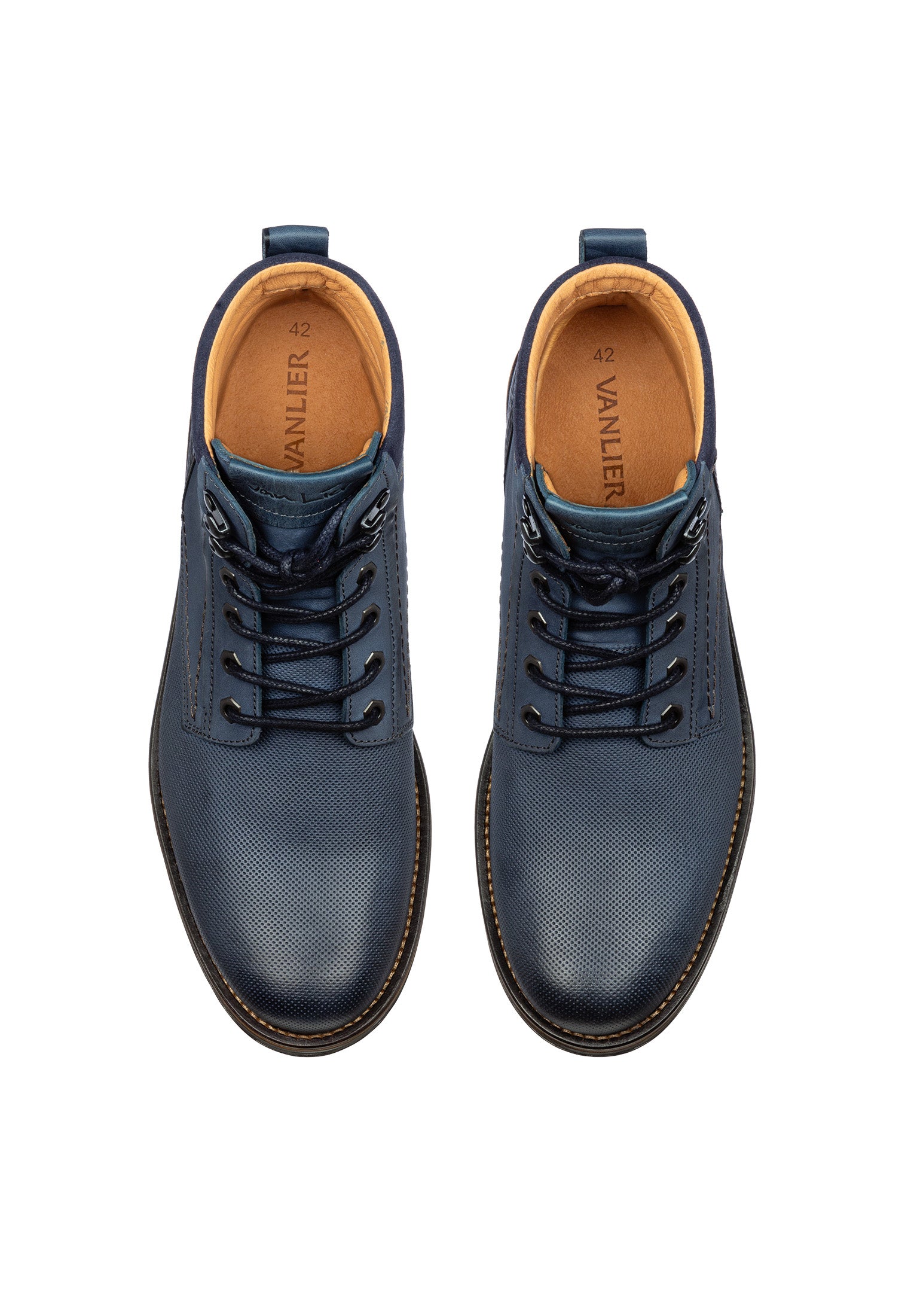 Blauer Nubuk Fritz Boot