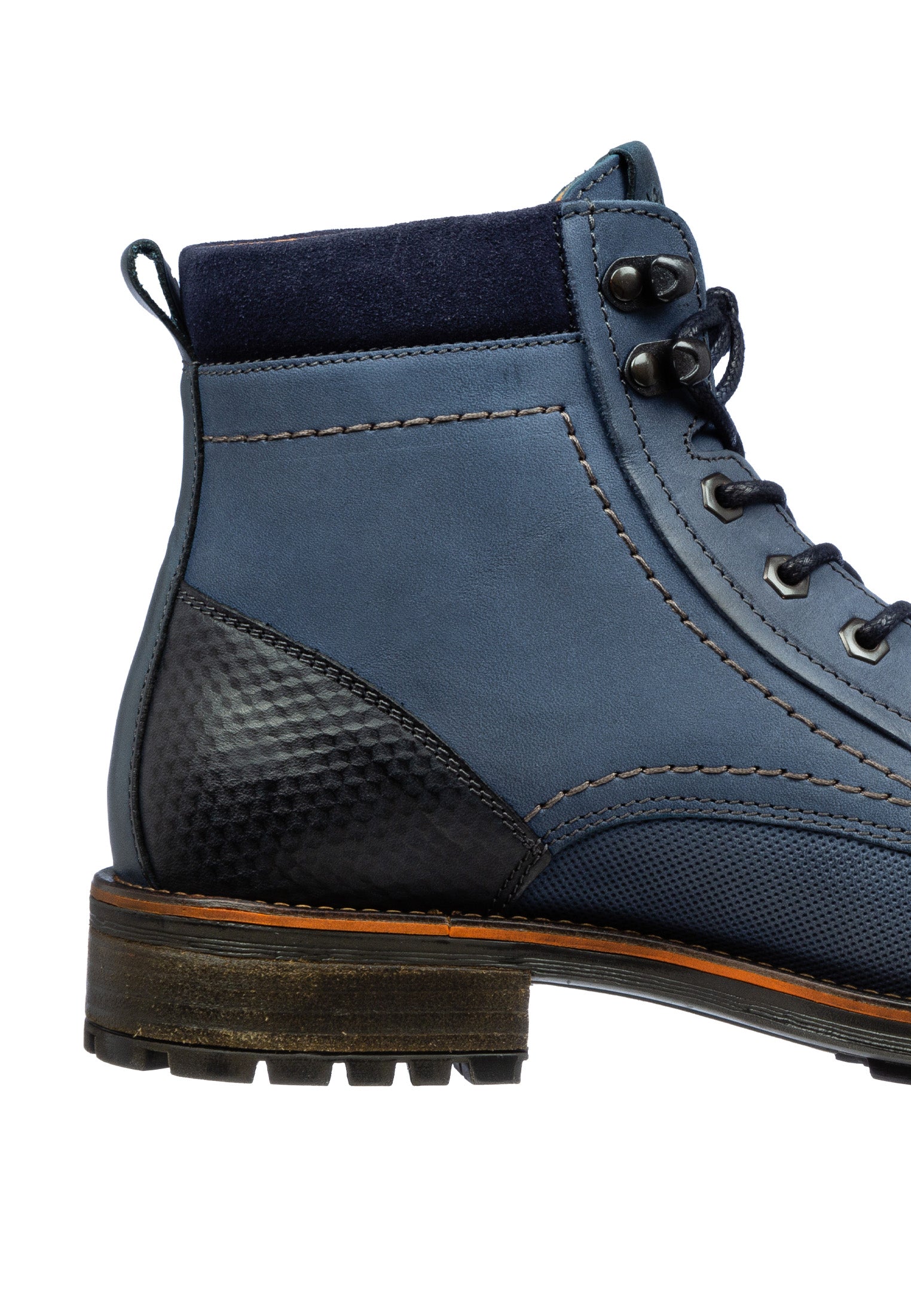 Blauer Nubuk Fritz Boot