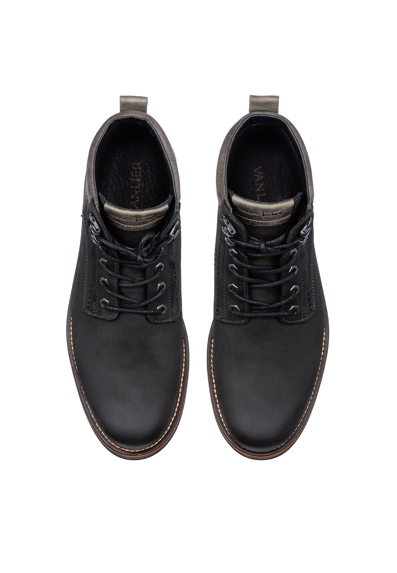 Schwarzer Nubuk Fritz Boot