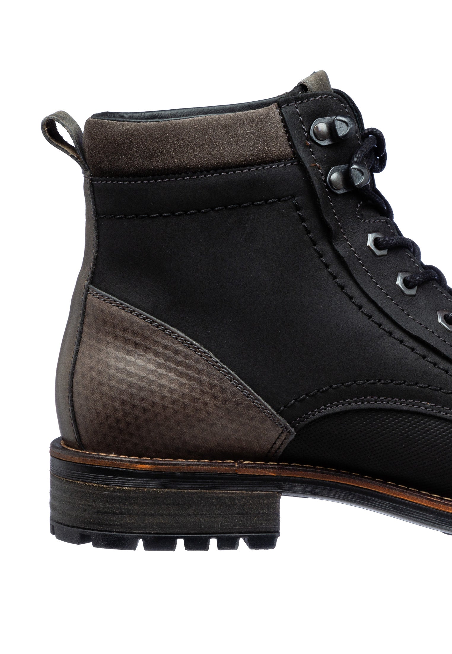 Schwarzer Nubuk Fritz Boot