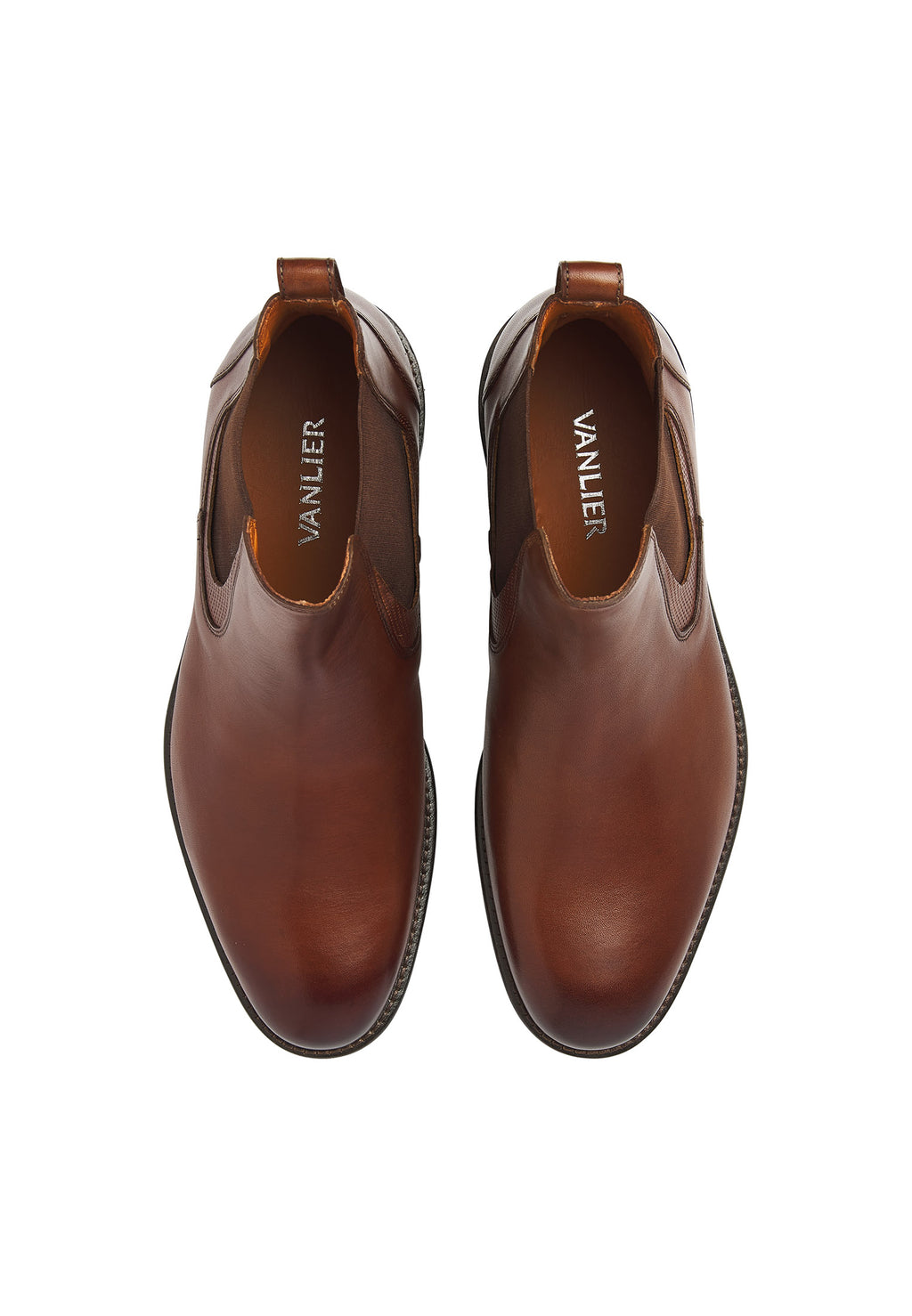 Cognac Glattleder Henry Chelsea Boot