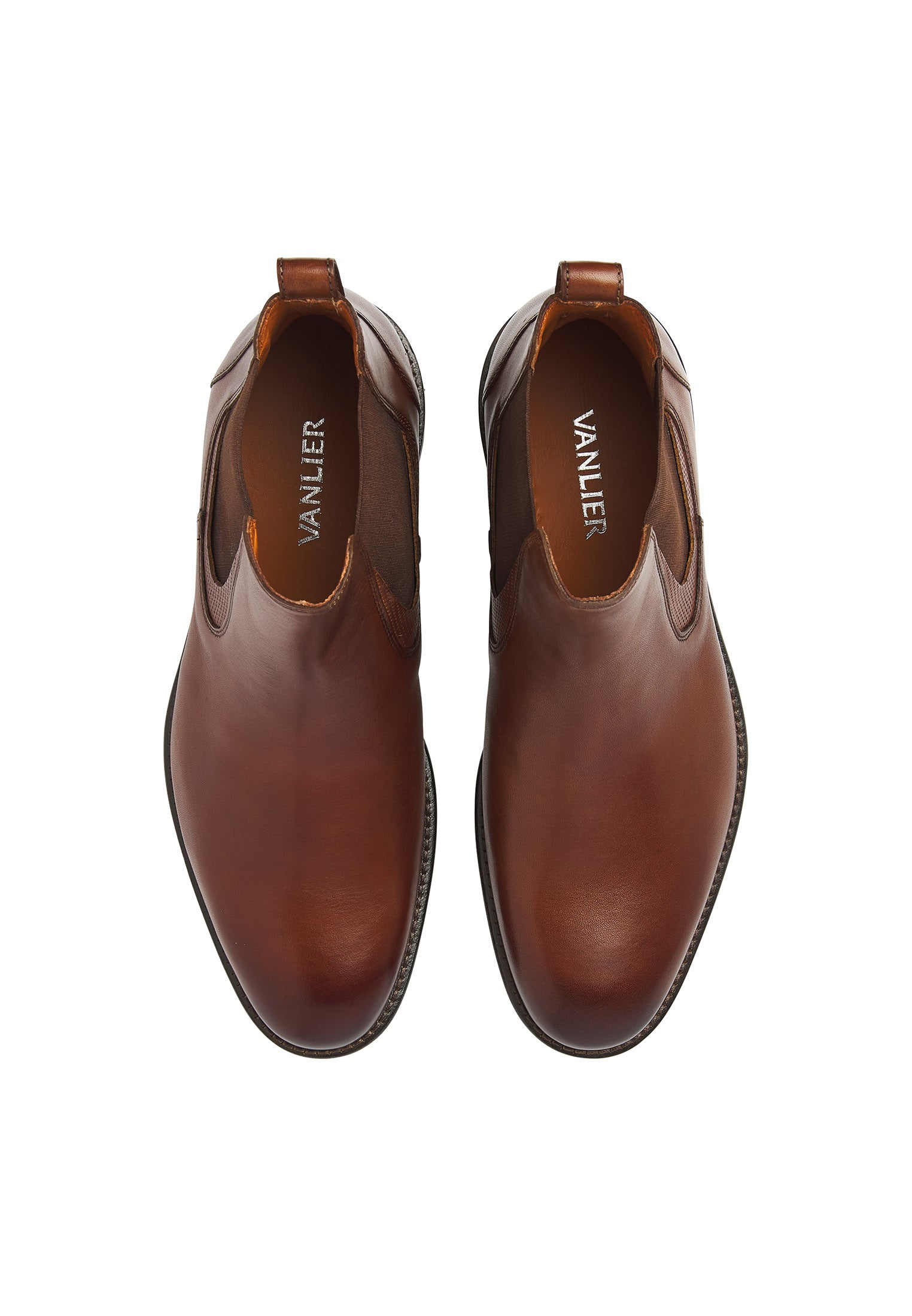 Cognac Glattleder Henry Chelsea Boot
