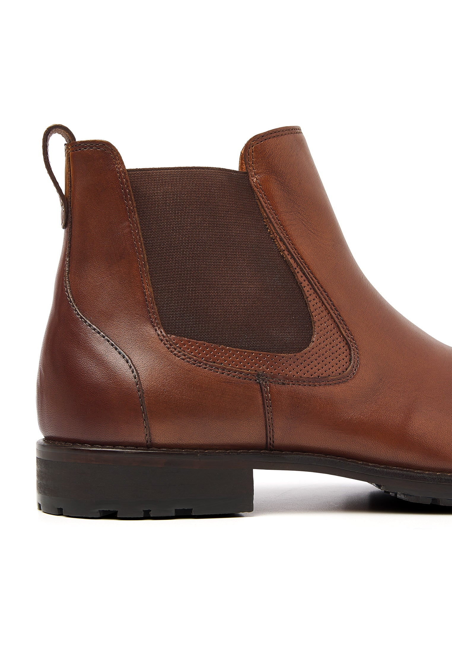Cognac Glattleder Henry Chelsea Boot