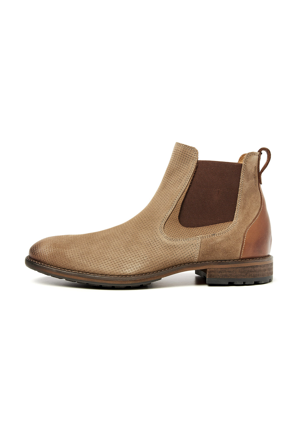 Taupe Wildleder Henry Chelsea Boot