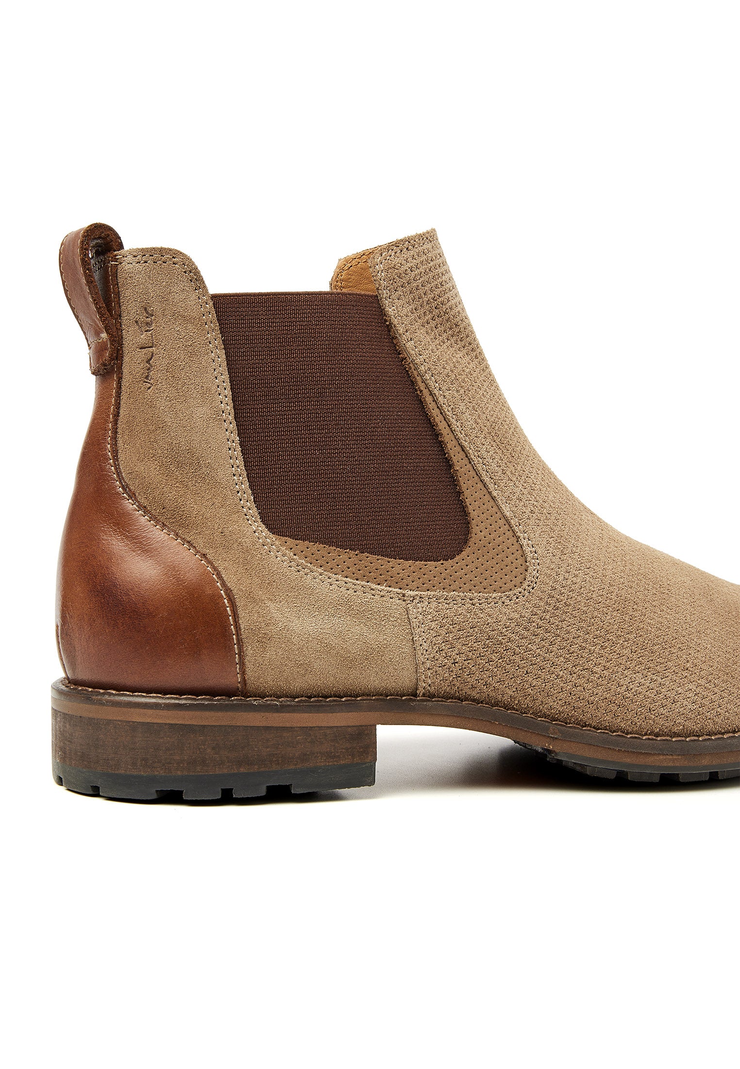 Taupe Wildleder Henry Chelsea Boot