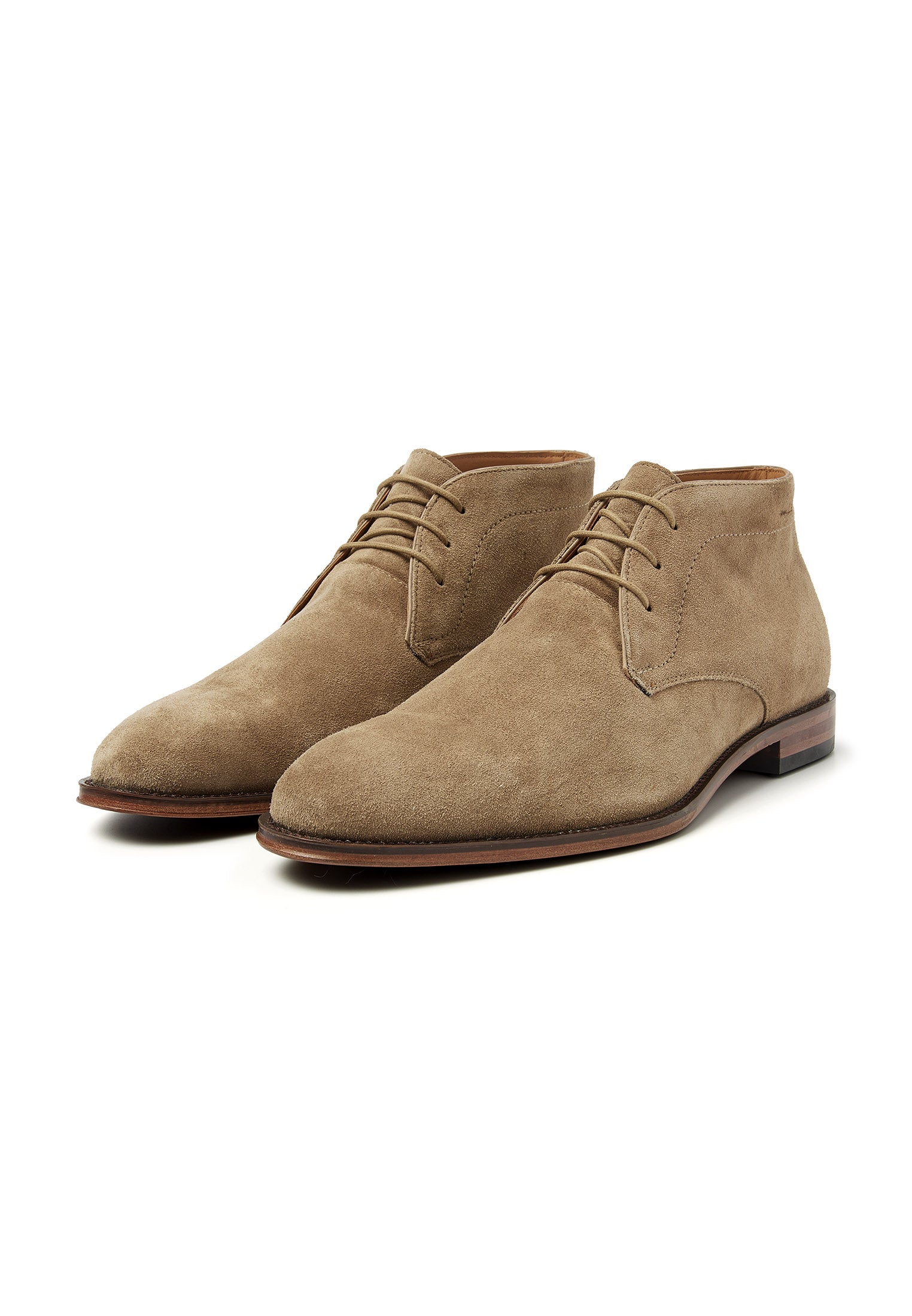 Taupe Wildleder Madison halbhoher Schnürschuh