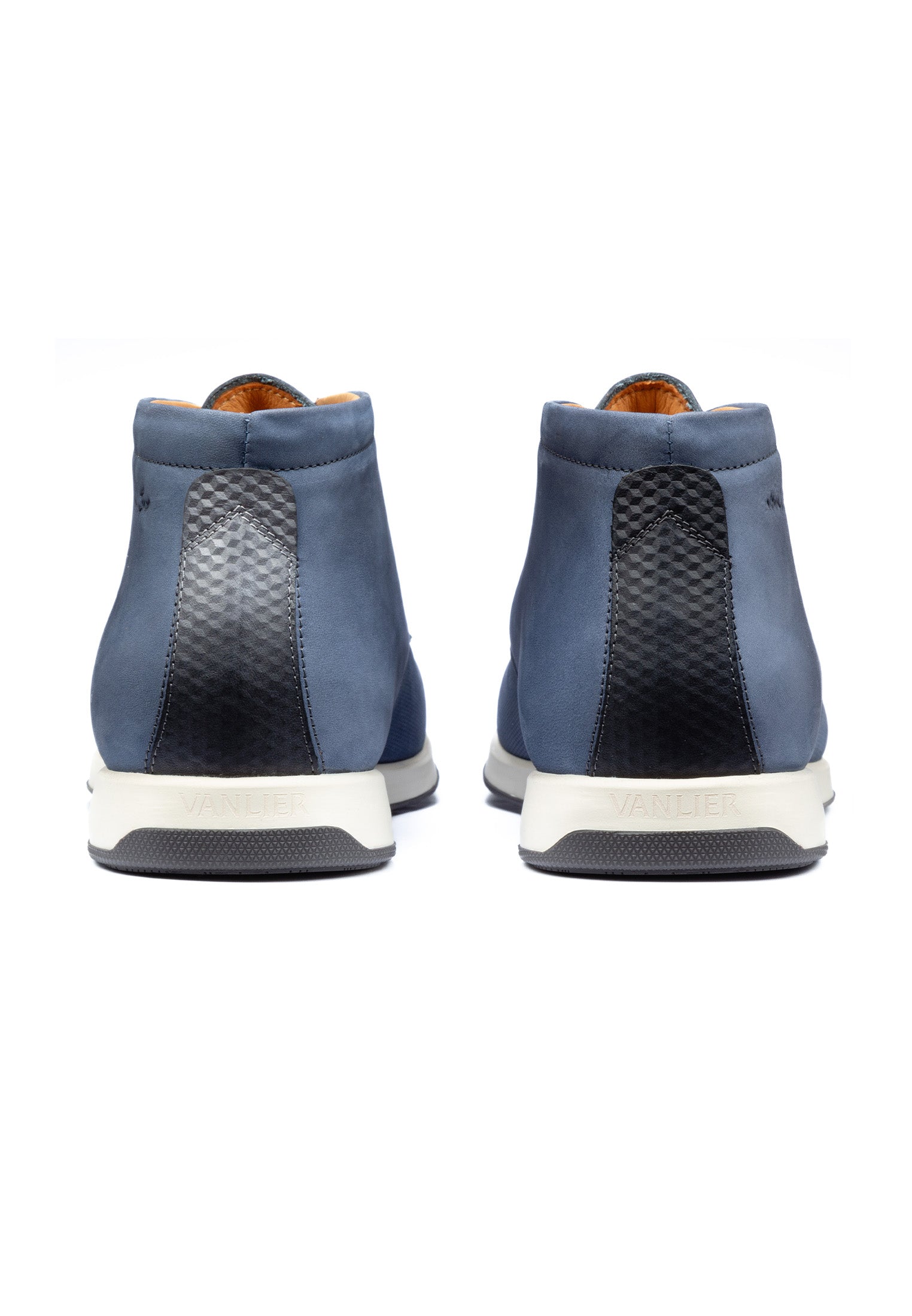 Blauw Nubuck Ticino halgehakte veterschoen