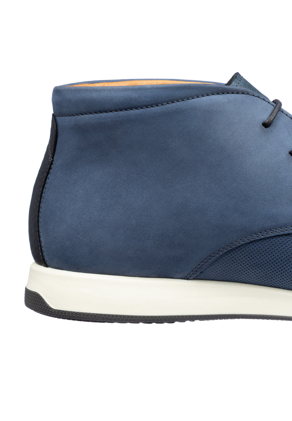 Blauw Nubuck Ticino halgehakte veterschoen