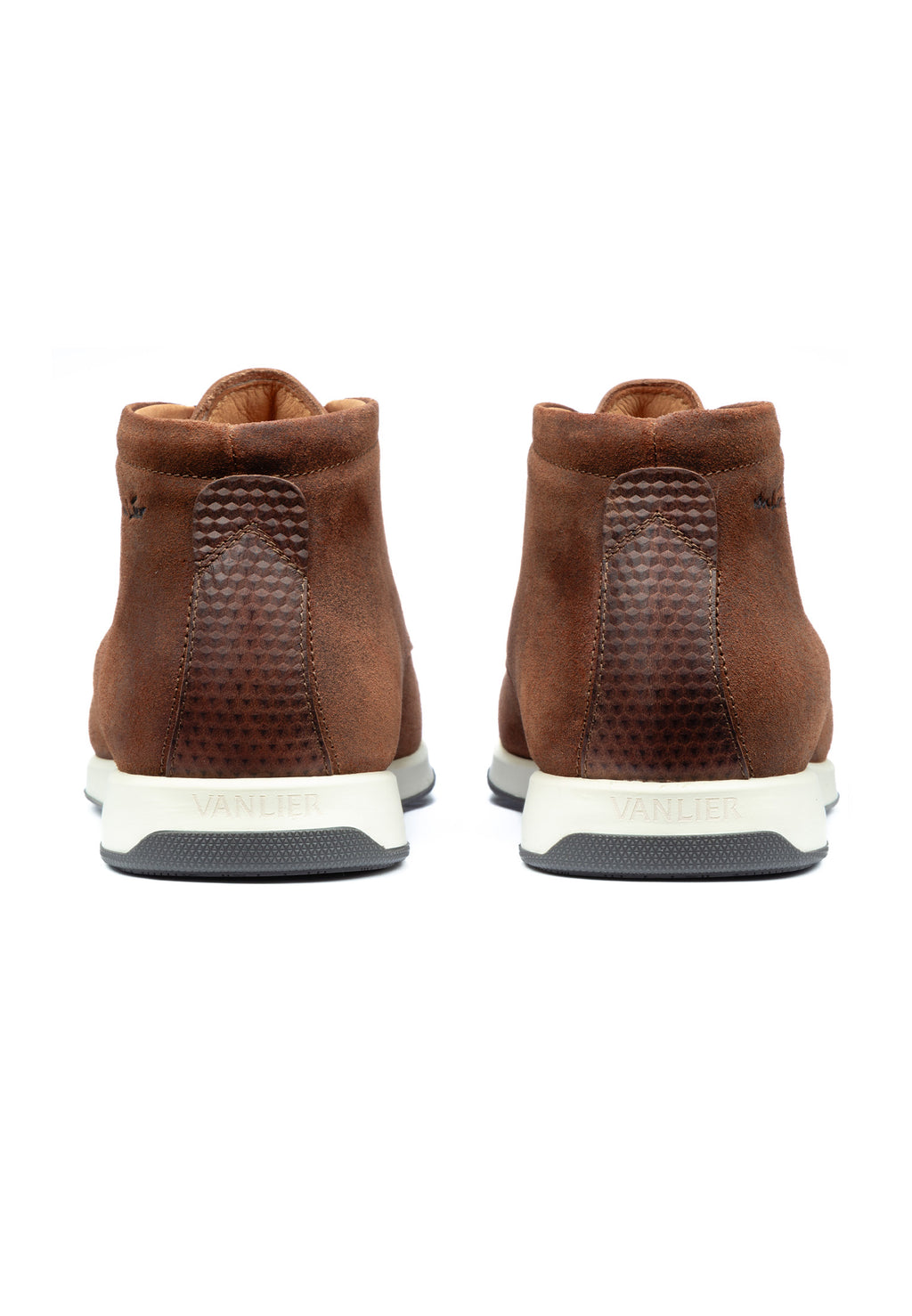 Roest cognac suède Ticino halbhoge veterschoen