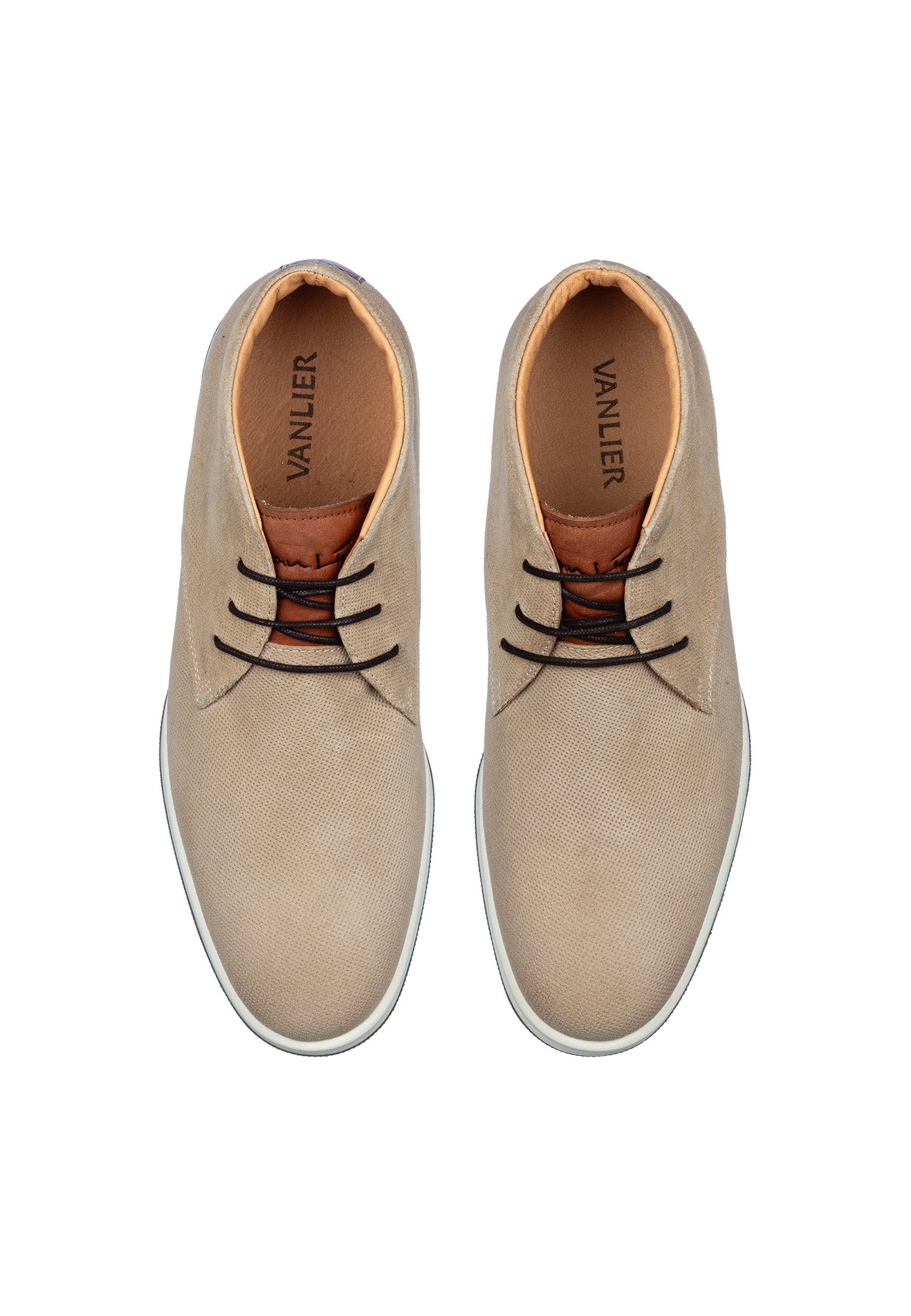 Hell Taupe Ticino halbhoher Schnürschuh