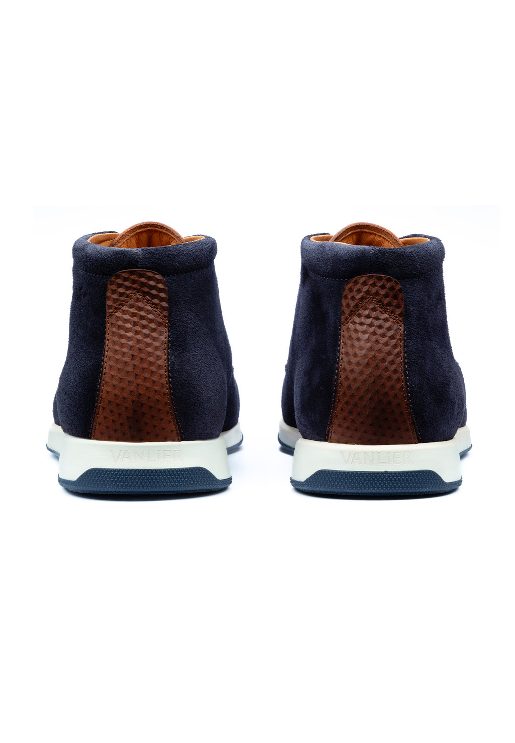 Blaues Wildleder Ticino Schnürschuh