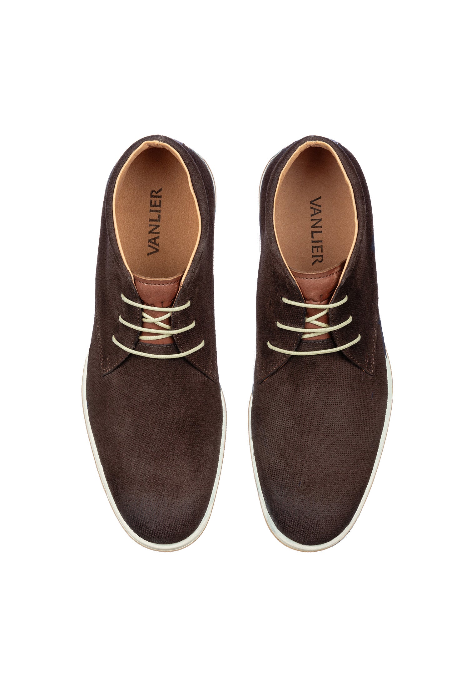 T-moro braune Wildleder Loafer Ticino halbhohe Schnürschuhe