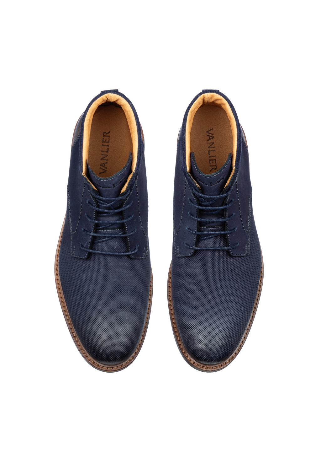 Navy Nubuck Monti halbhoher Schnürschuh
