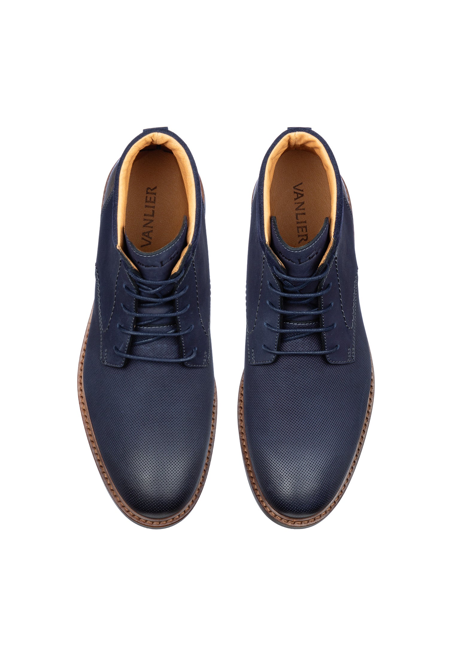 Navy Nubuck Monti halbhoher Schnürschuh
