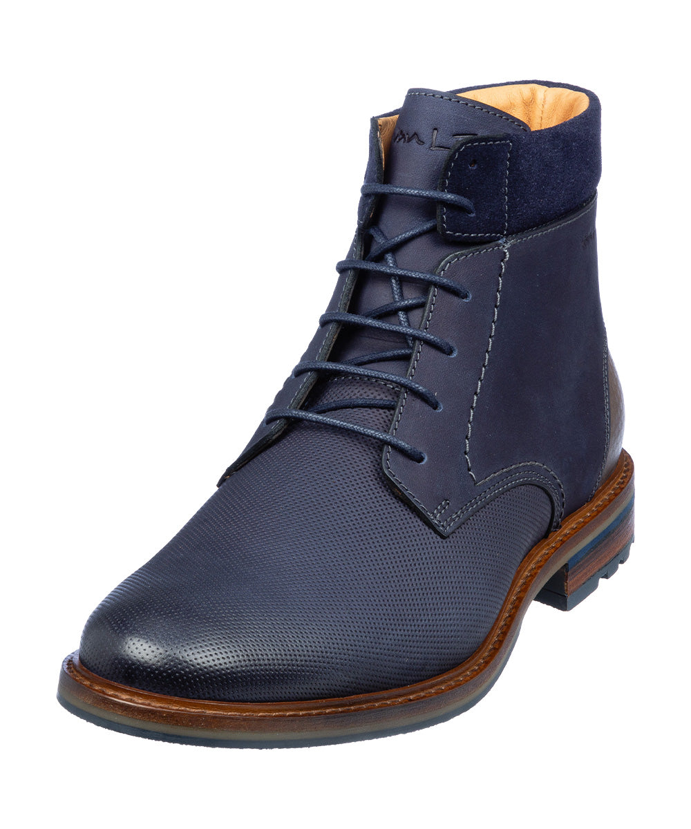 Navy Nubuck Monti halbhoher Schnürschuh