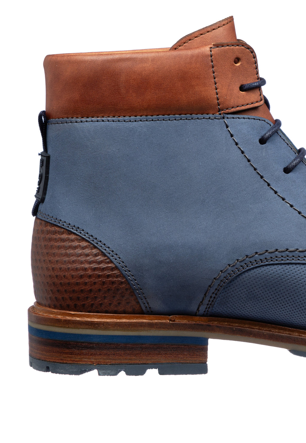 Blauw Nubuck Monti boot