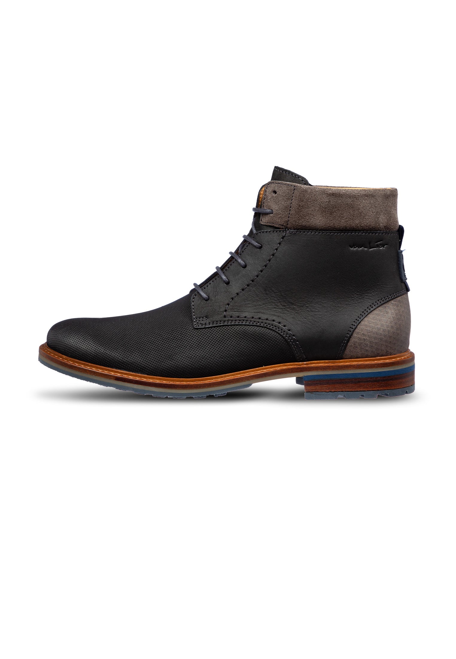 Bruin cognac gladleren Monti boot