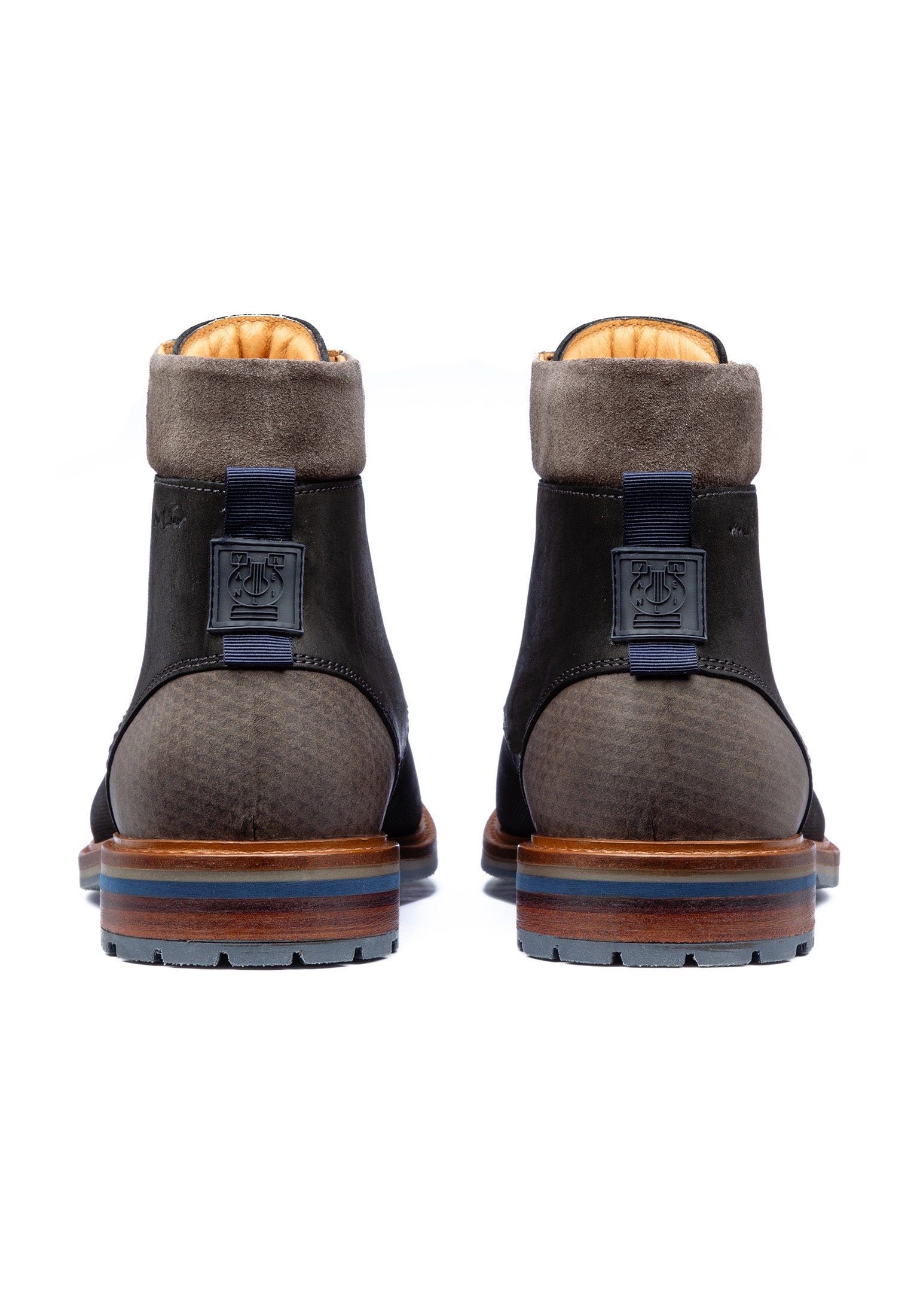 Bruin cognac gladleren Monti boot