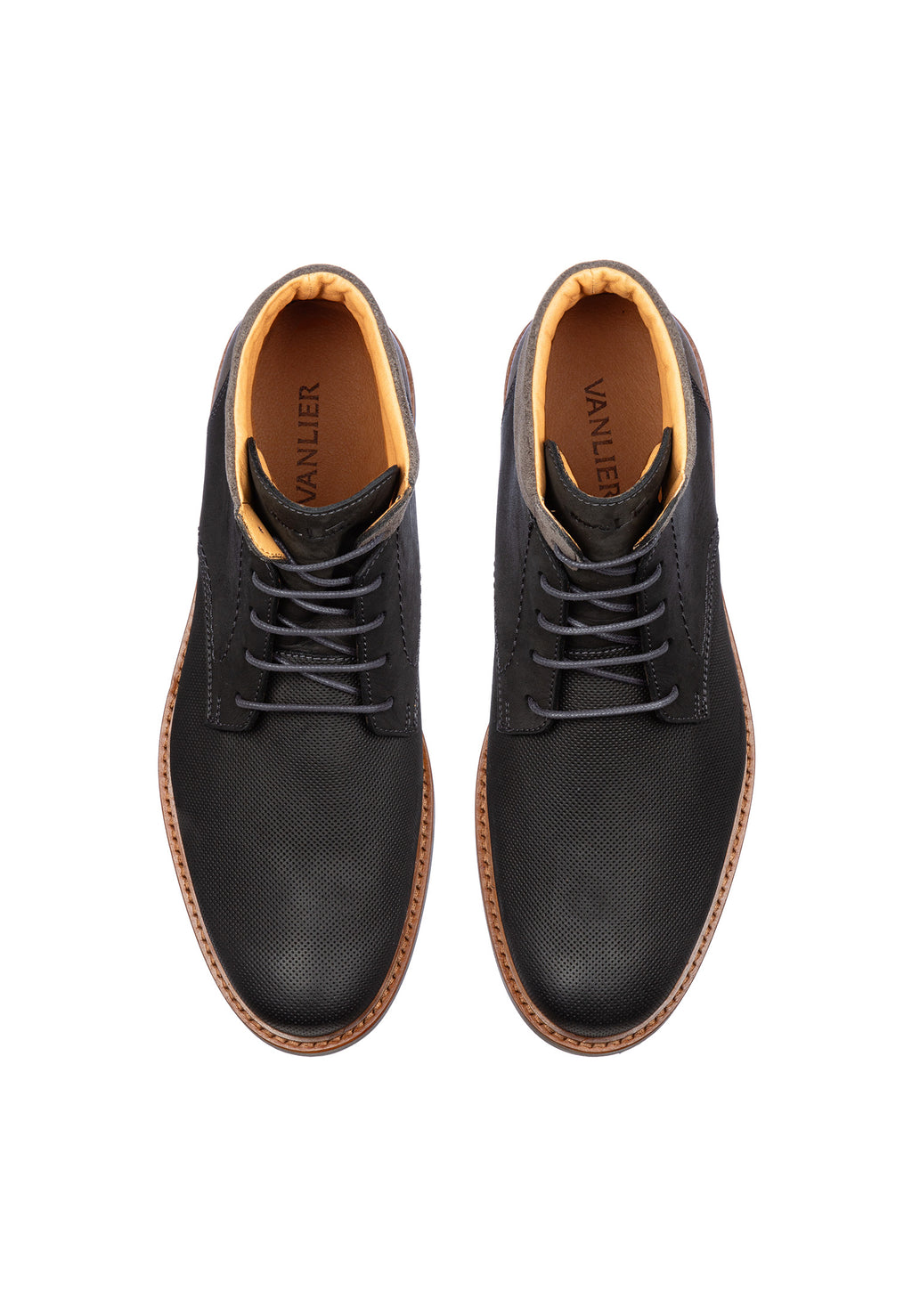 Bruin cognac gladleren Monti boot