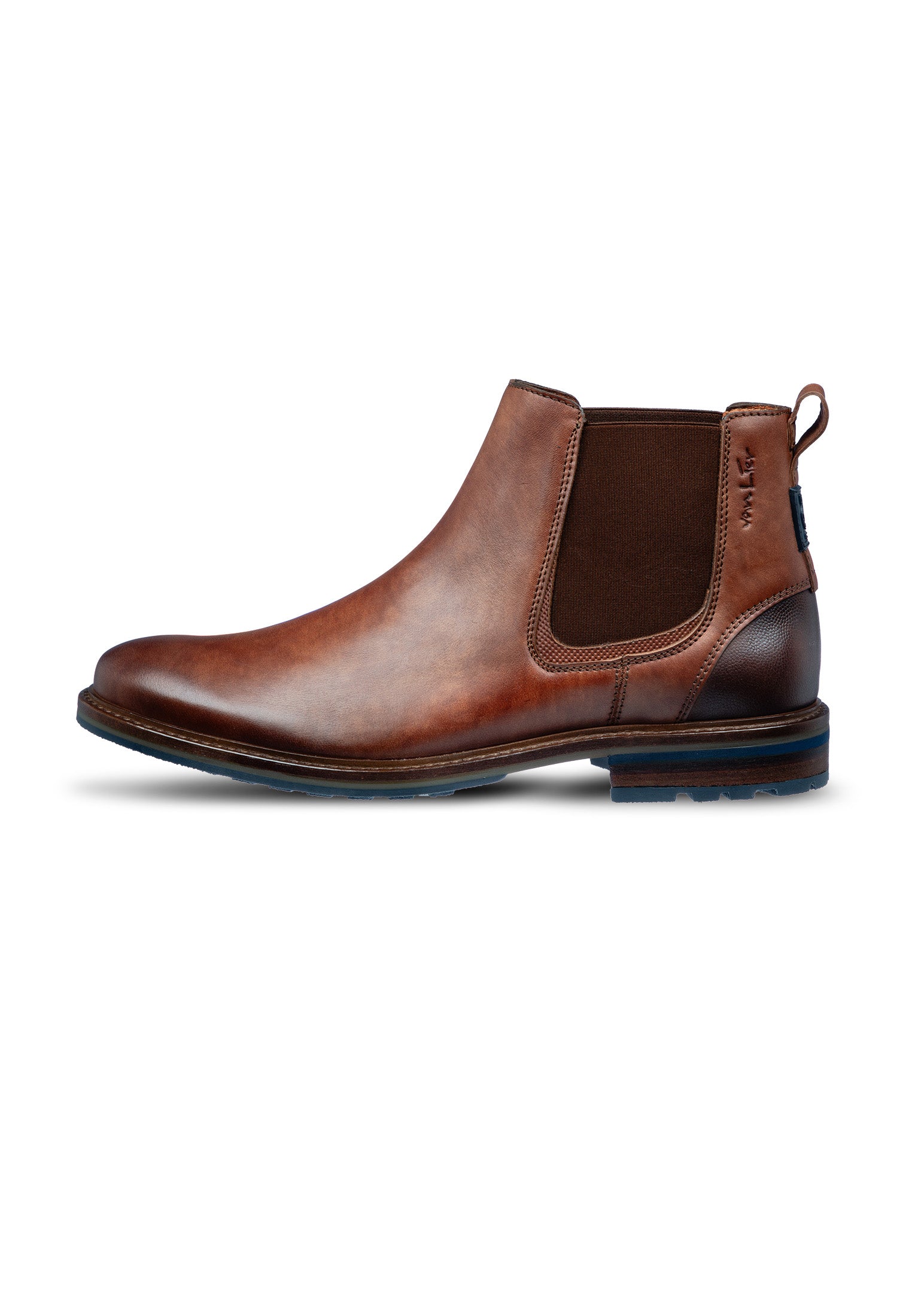 Helles Cognac Glattleder Monti Chelsea Boot
