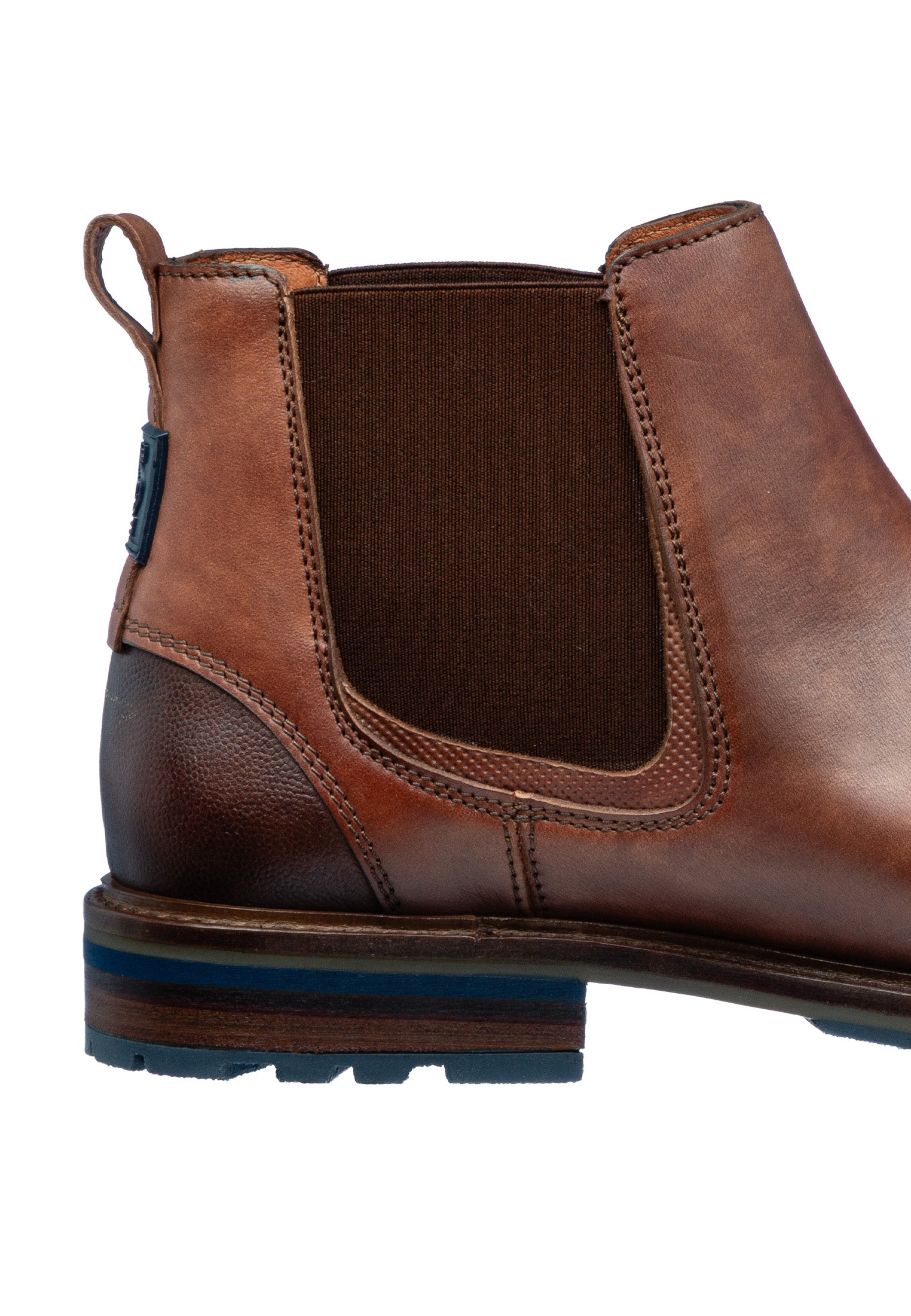 Helles Cognac Glattleder Monti Chelsea Boot