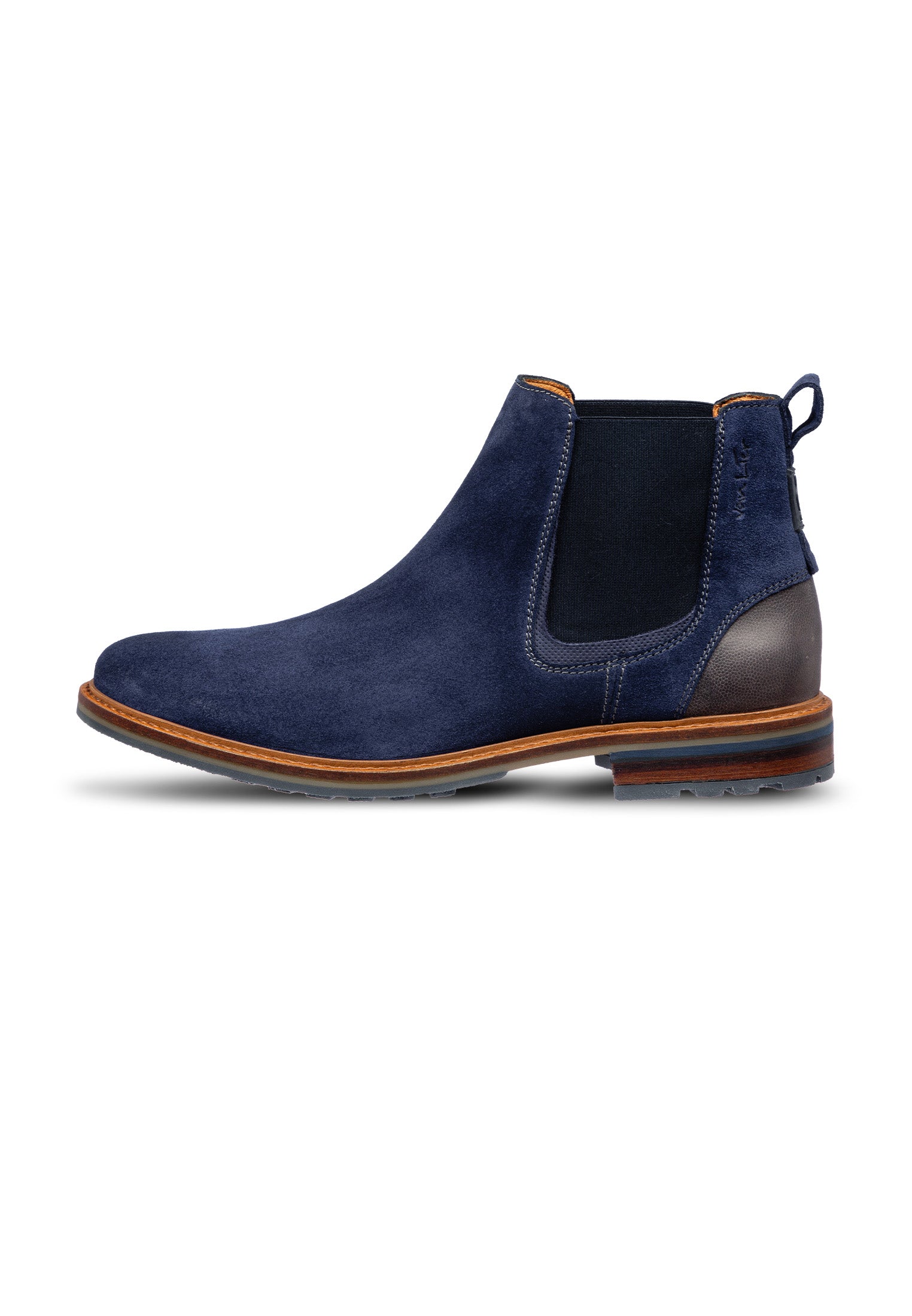 Blauer Wildleder-Loafer