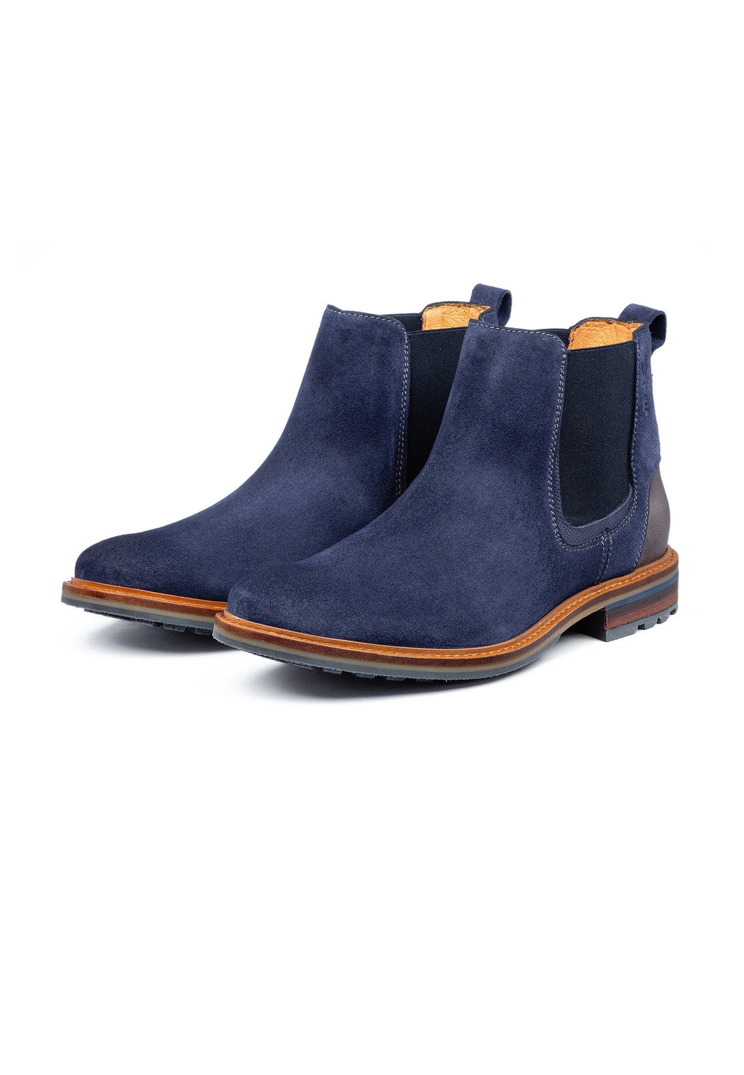 Blauer Wildleder-Loafer