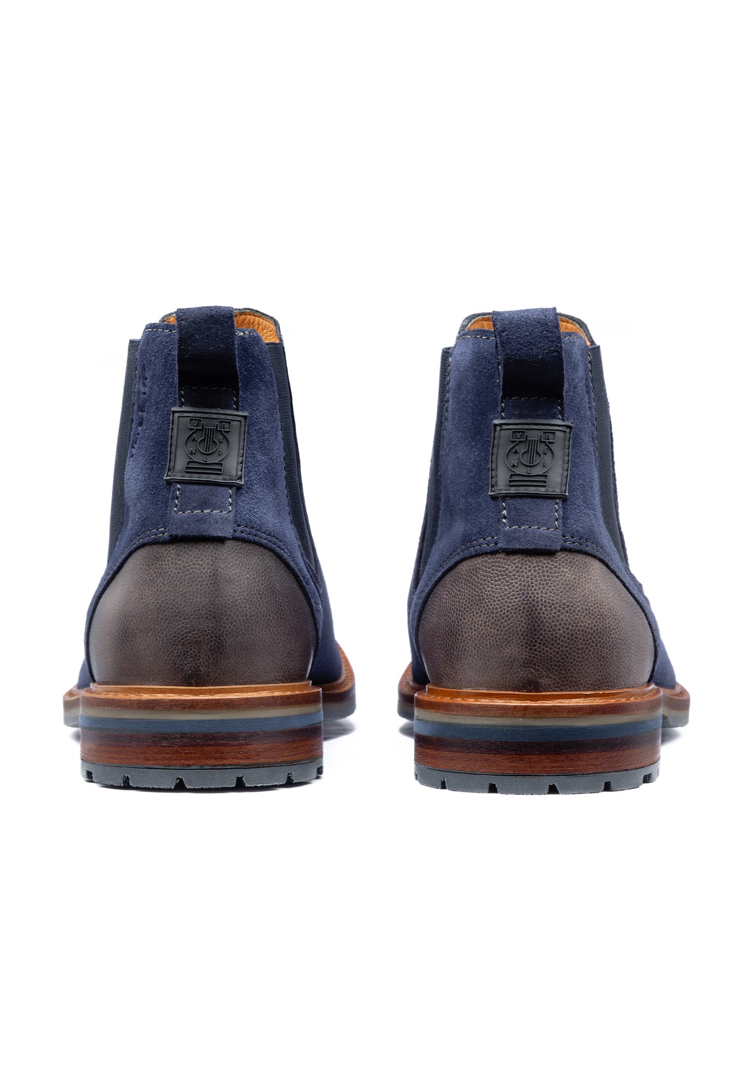 Blauer Wildleder-Loafer