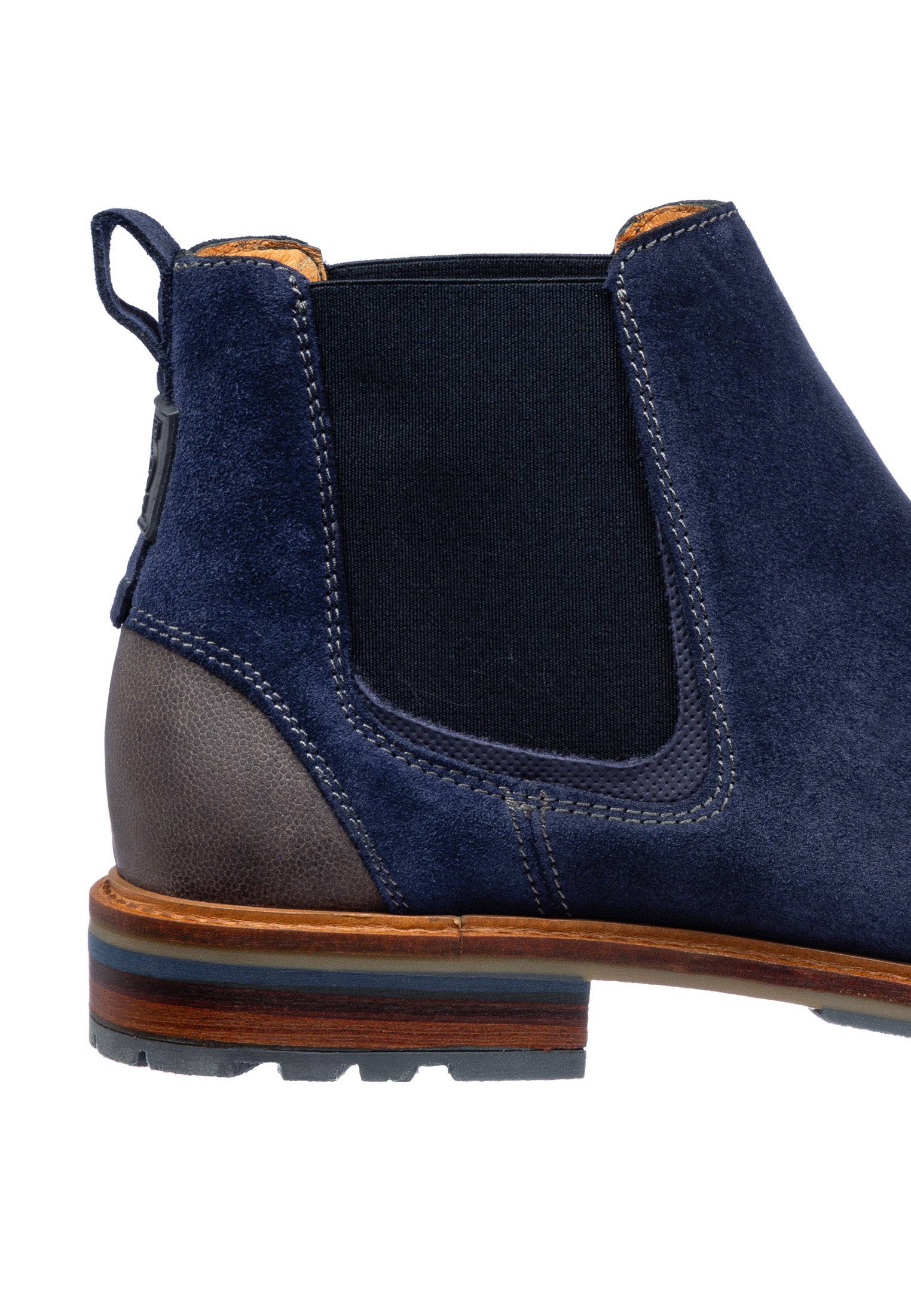 Blauer Wildleder-Loafer
