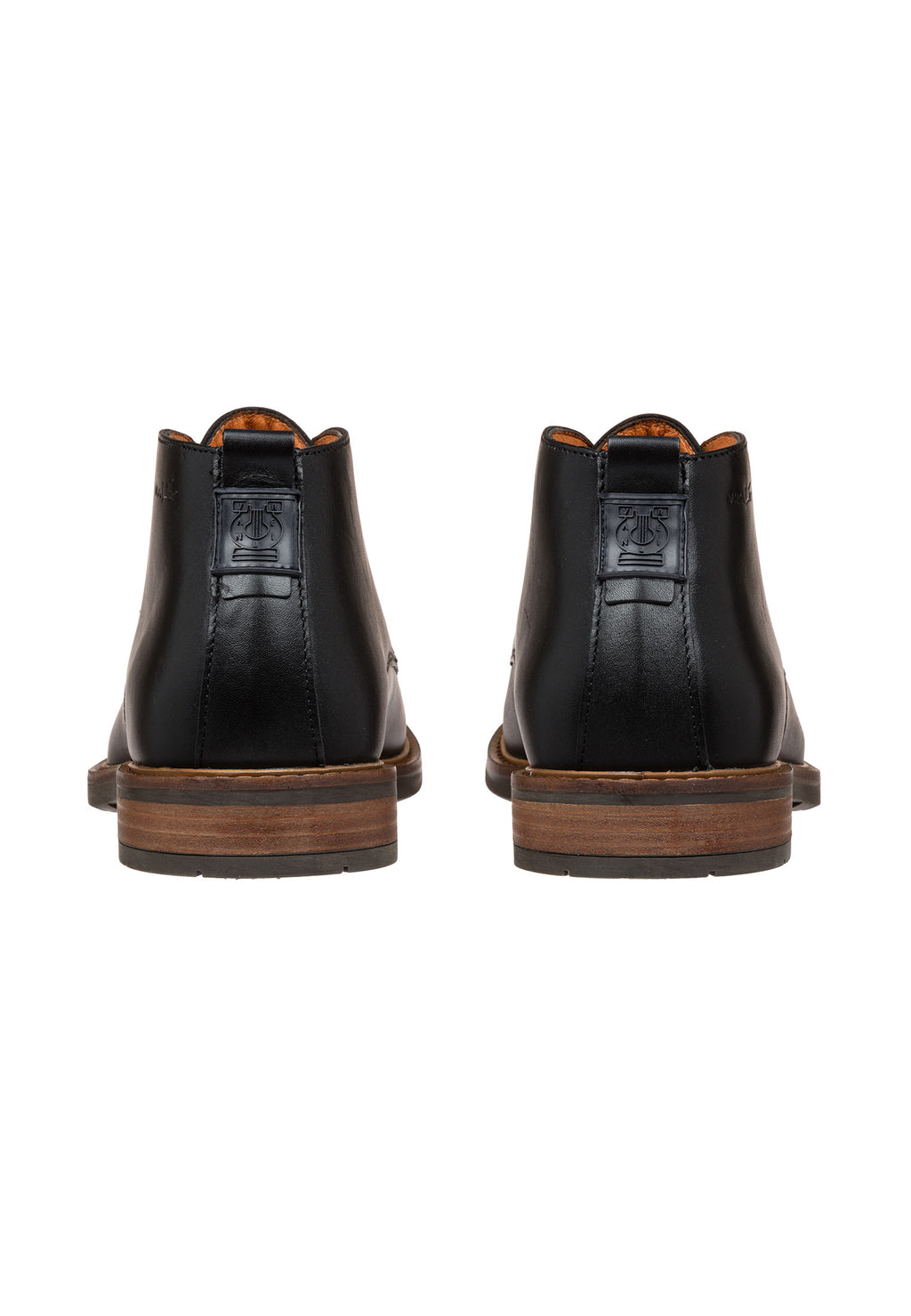 Anthrazitgrauer Glattleder Boston Halbschuh