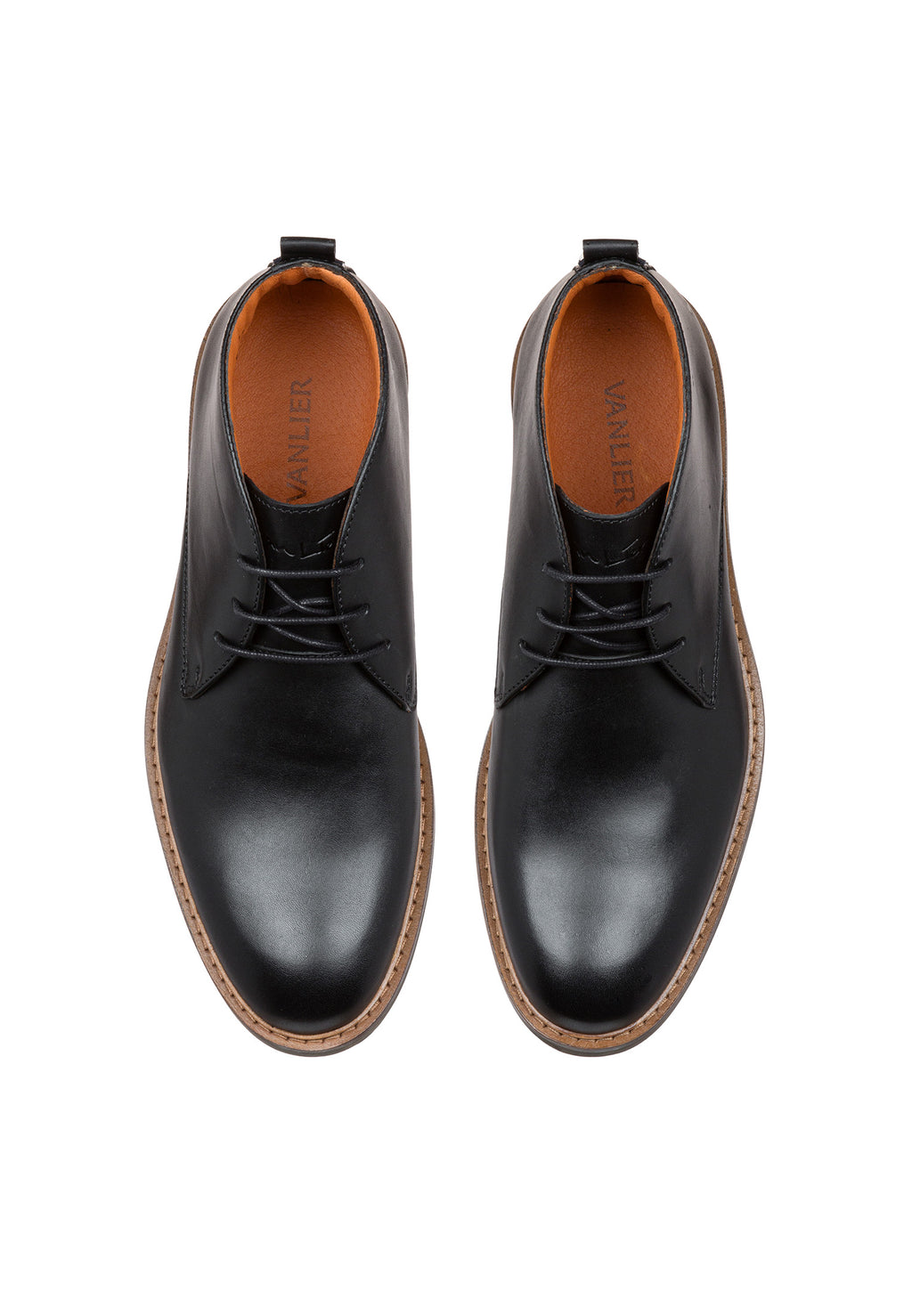 Anthrazitgrauer Glattleder Boston Halbschuh