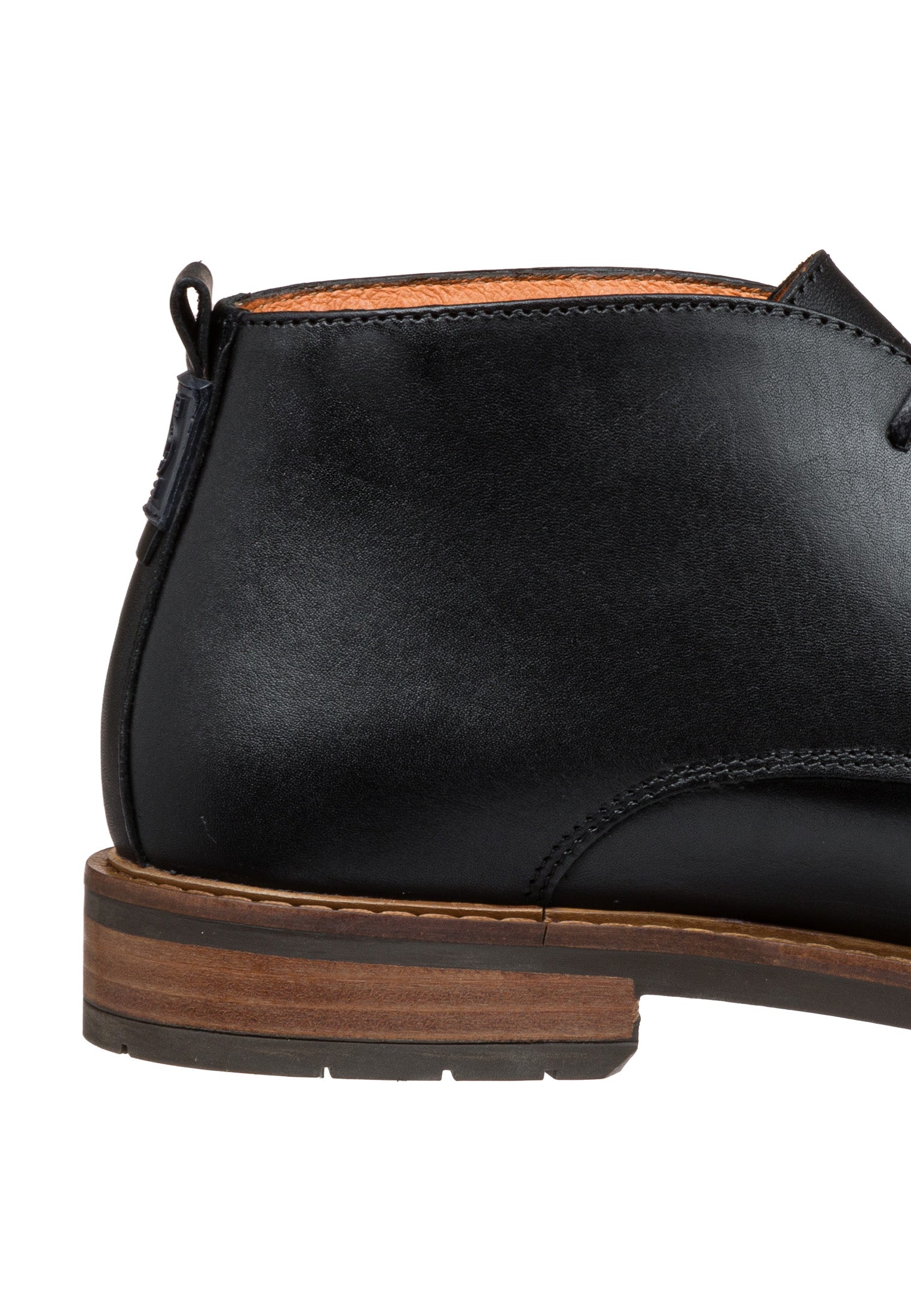 Anthrazitgrauer Glattleder Boston Halbschuh